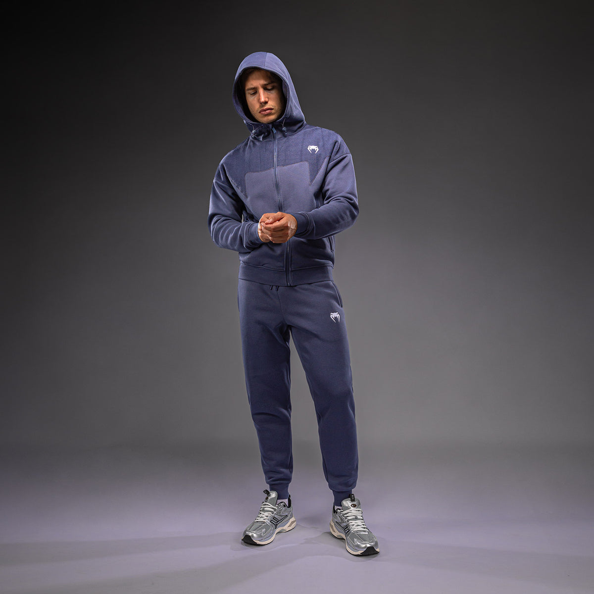 Venum Attack Fleece & Weave Track Jacket - Blue  product-type_Sweatshirts Venum