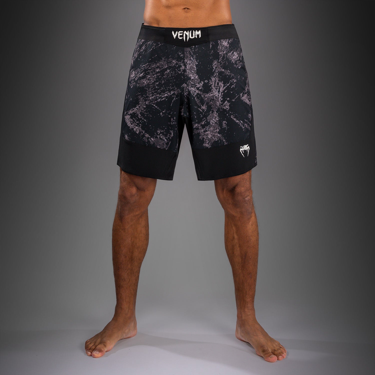 Venum Rage & Workout Fight Shorts - Black/Grey  product-type_MMA Shorts Venum