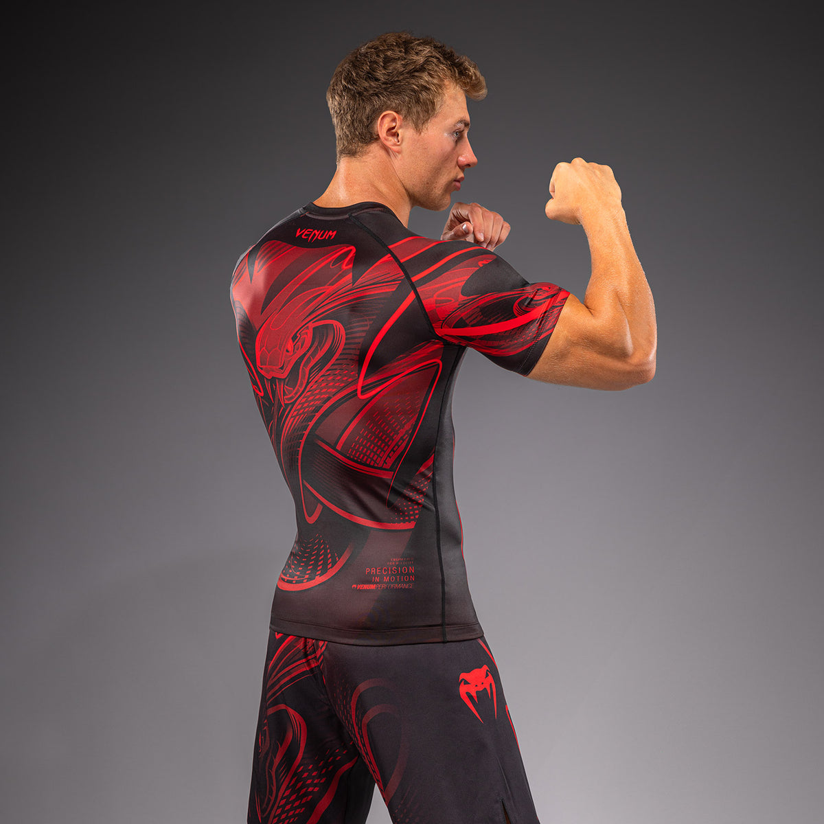 Crimson Viper 2.0 Short Sleeves Rashguards Black/Red