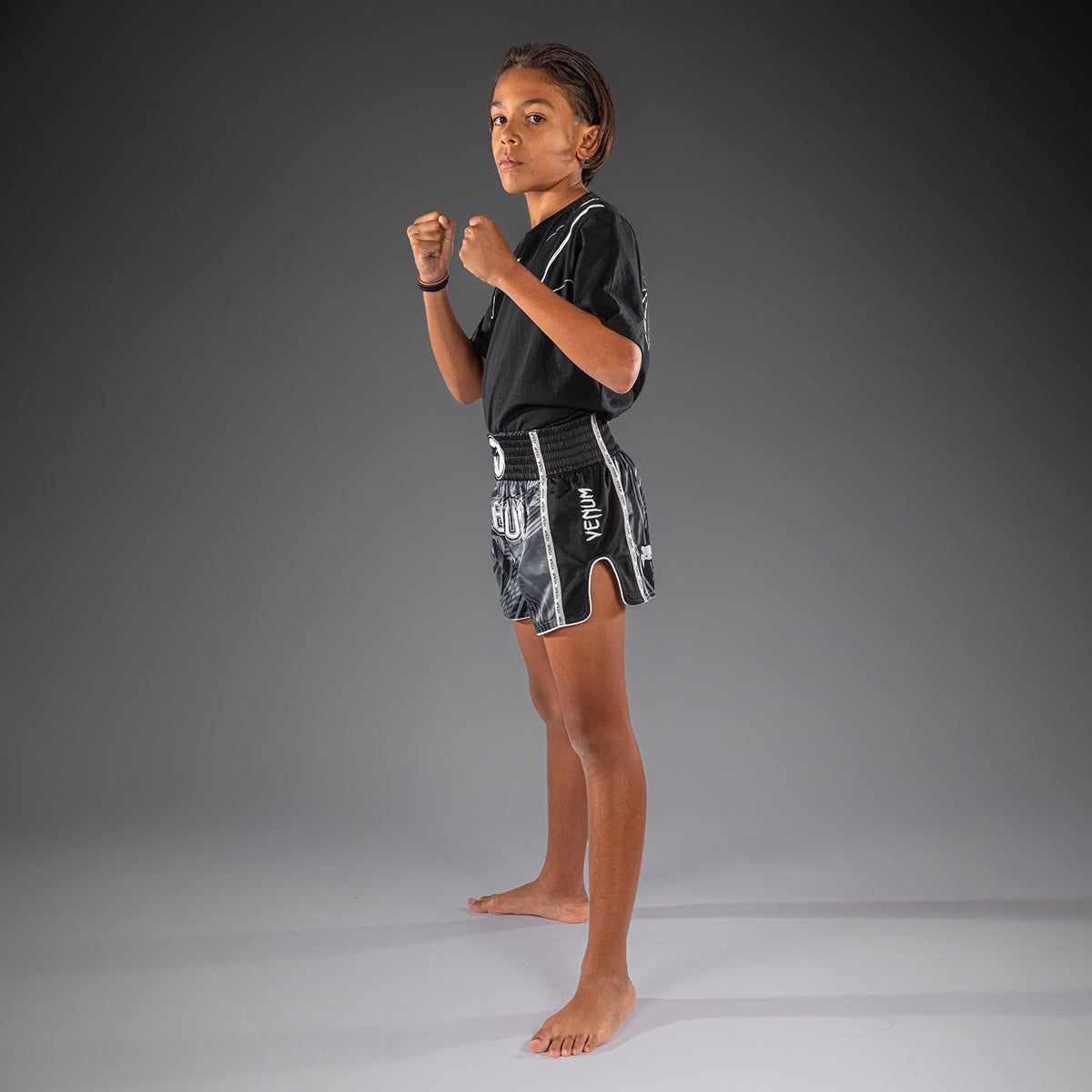 Crimson Viper 2.0 Muay Thai Shorts Black/Grey