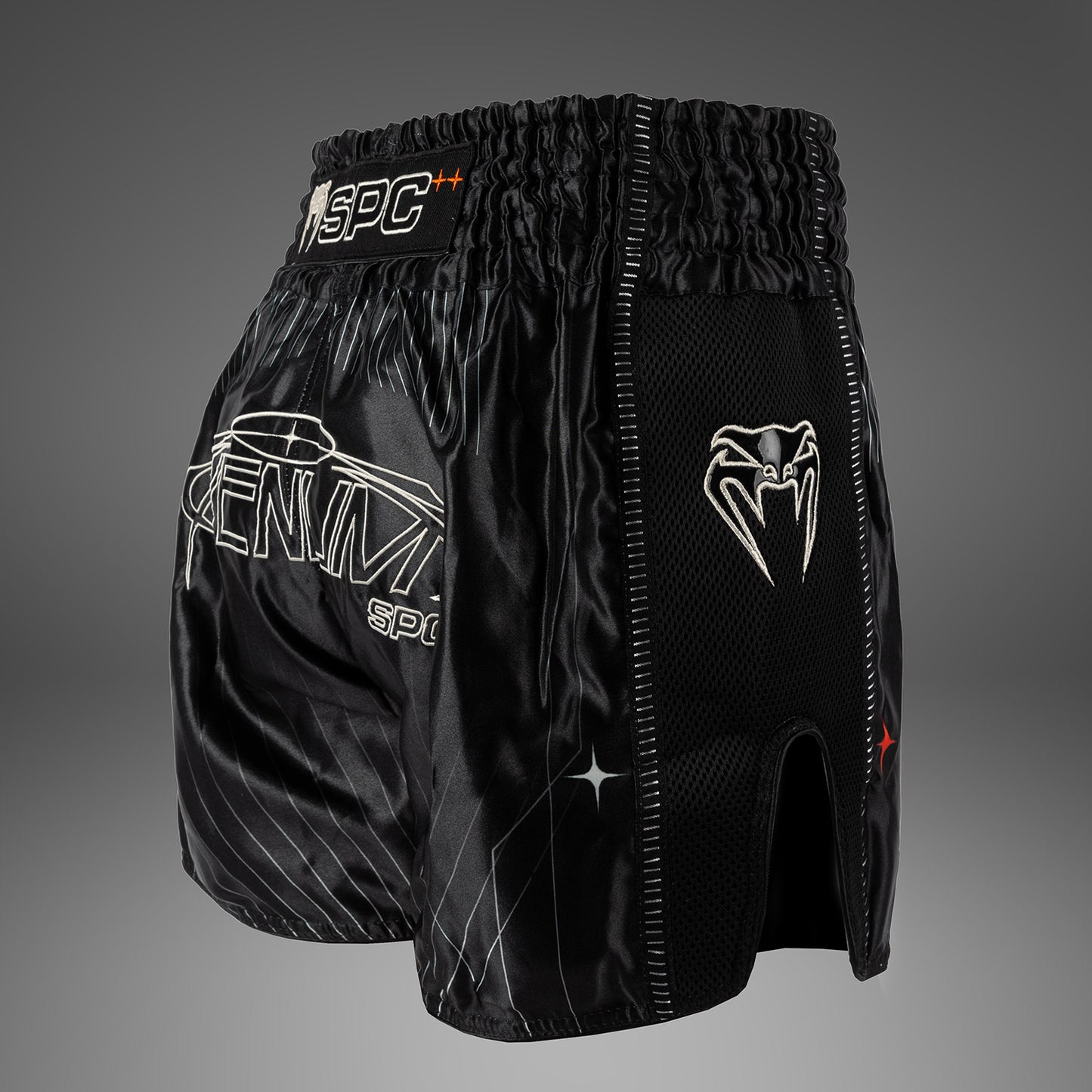 Venum Eclipse Muay Thai Shorts - Black/Ivory