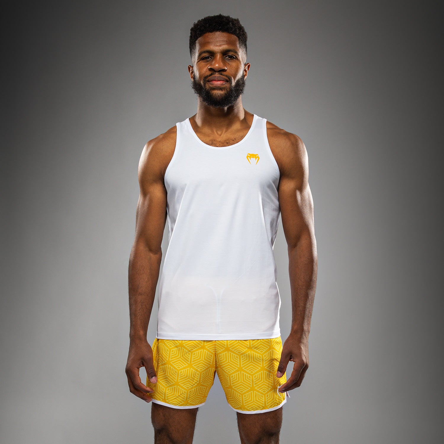 Venum Octane Tank Top - White/Vibrant Yellow - Venum