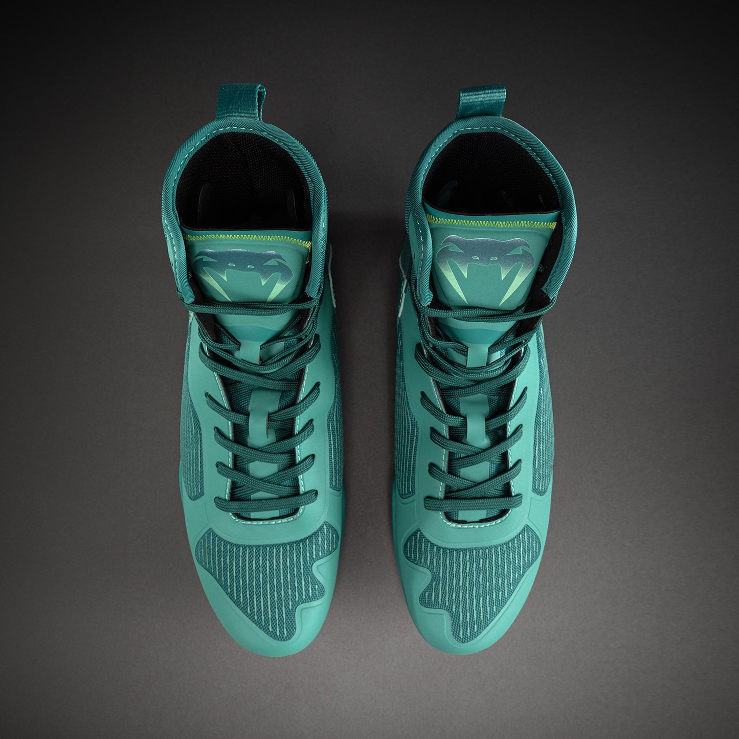 Venum Elite Neo Boxing Shoes - Green/ Neon Yellow  product-type_Boxing shoes Venum