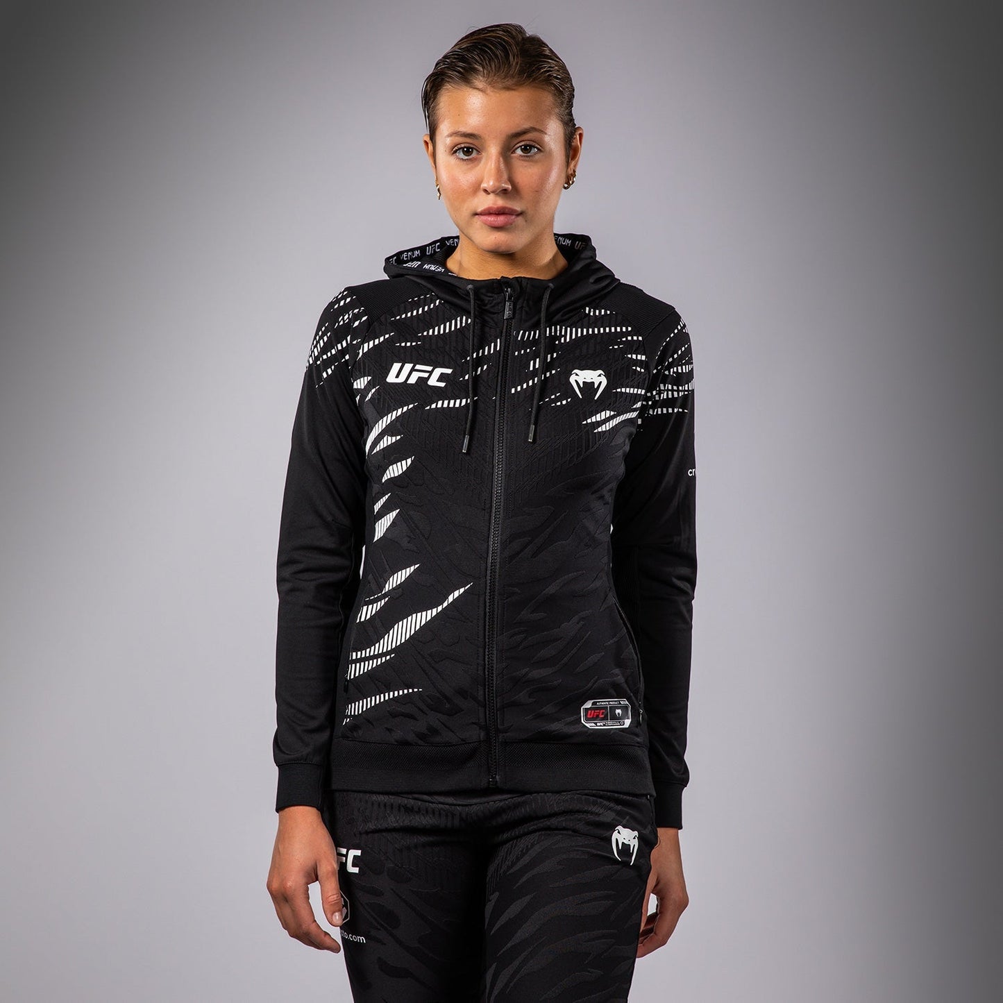 UFC Fusion by Venum Authentic Fight Night Women’s Walkout Hoodie - Black