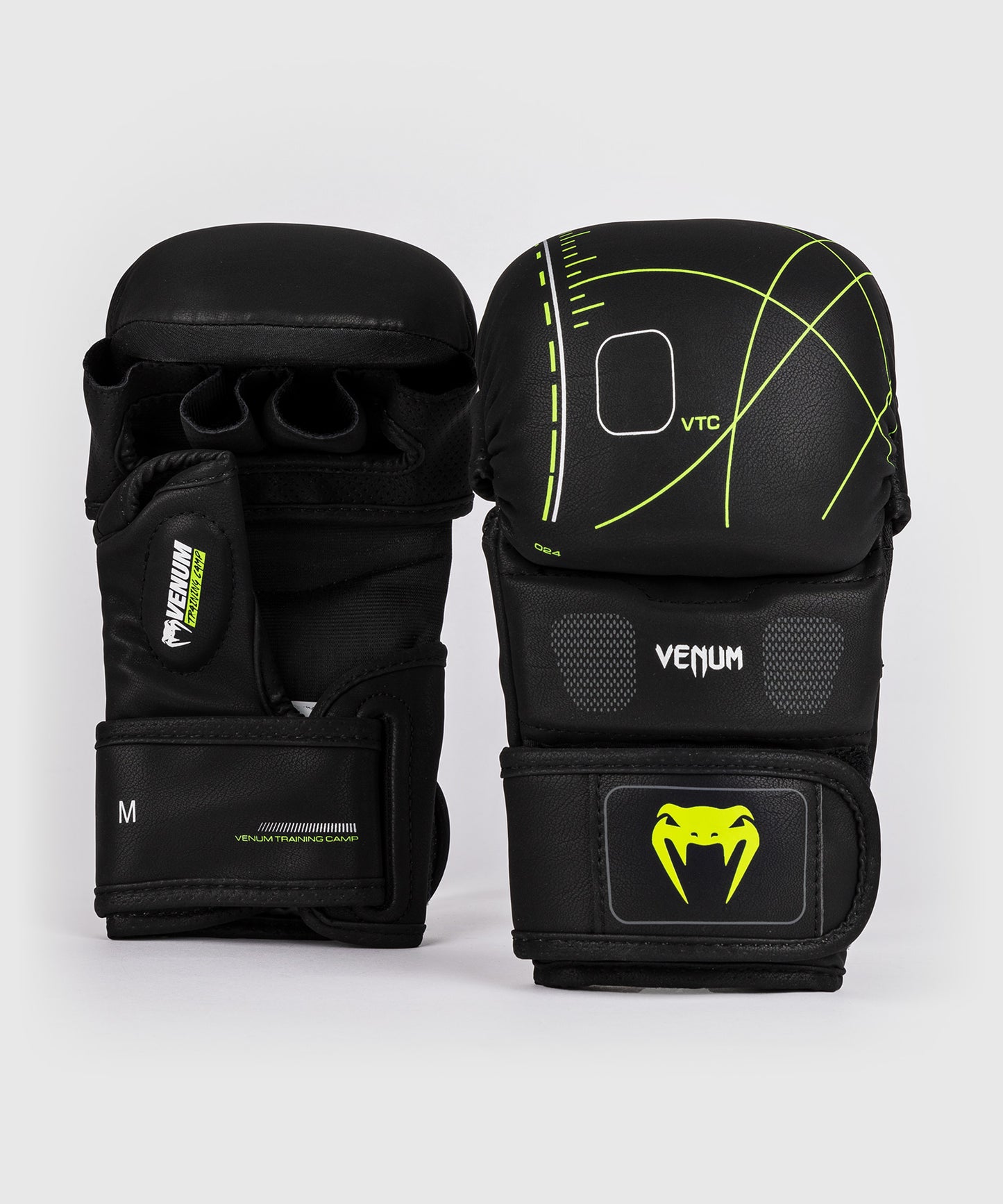 Venum Training Camp 4.0 Sparring Gloves - Black/Neo Green