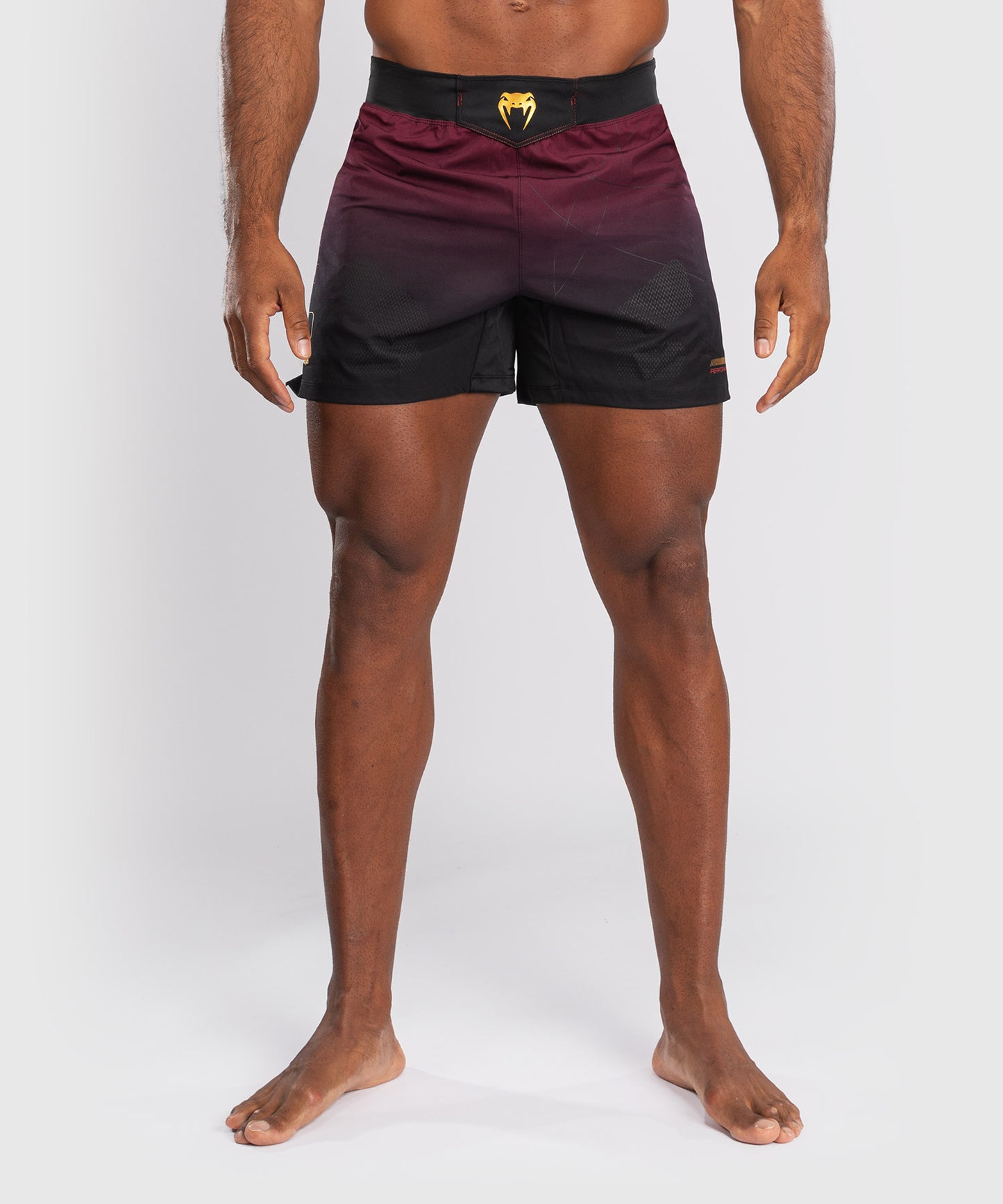 Venum Tactical XT Fight short - Black/Burgundy/Gold