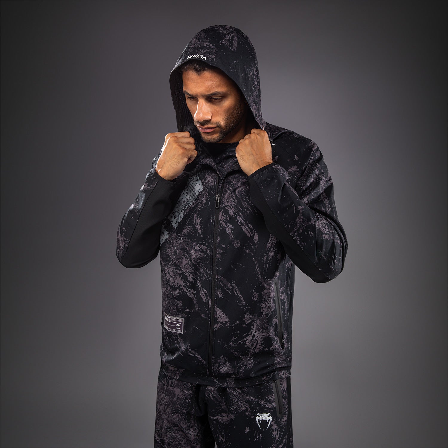 Venum Rage & Workout Track Jacket - Black/Grey  product-type_Jackets Venum