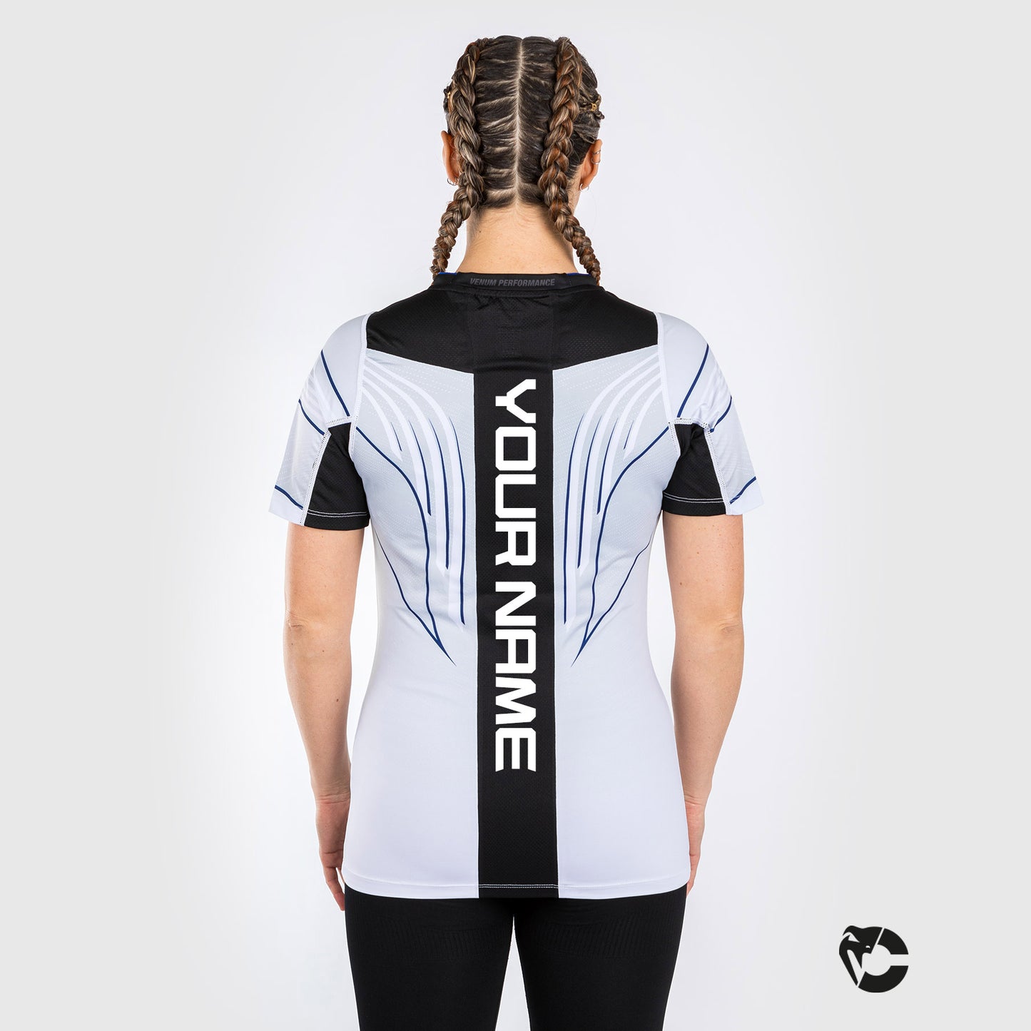 UFC Venum Personalized Authentic Fight Night 2.0 Kit by Venum Women's Walkout Jersey - Midnight Edition - Ice