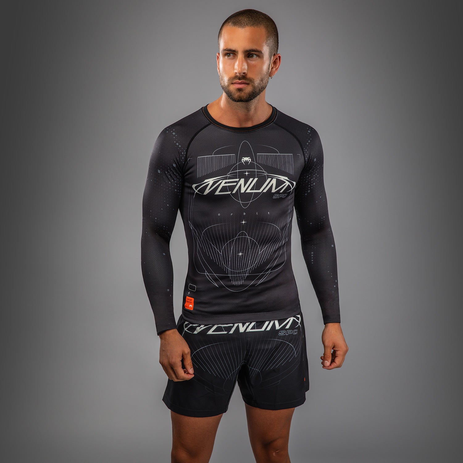 Venum Eclipse Long Sleeve Rashguard - Black/Ivory - Venum
