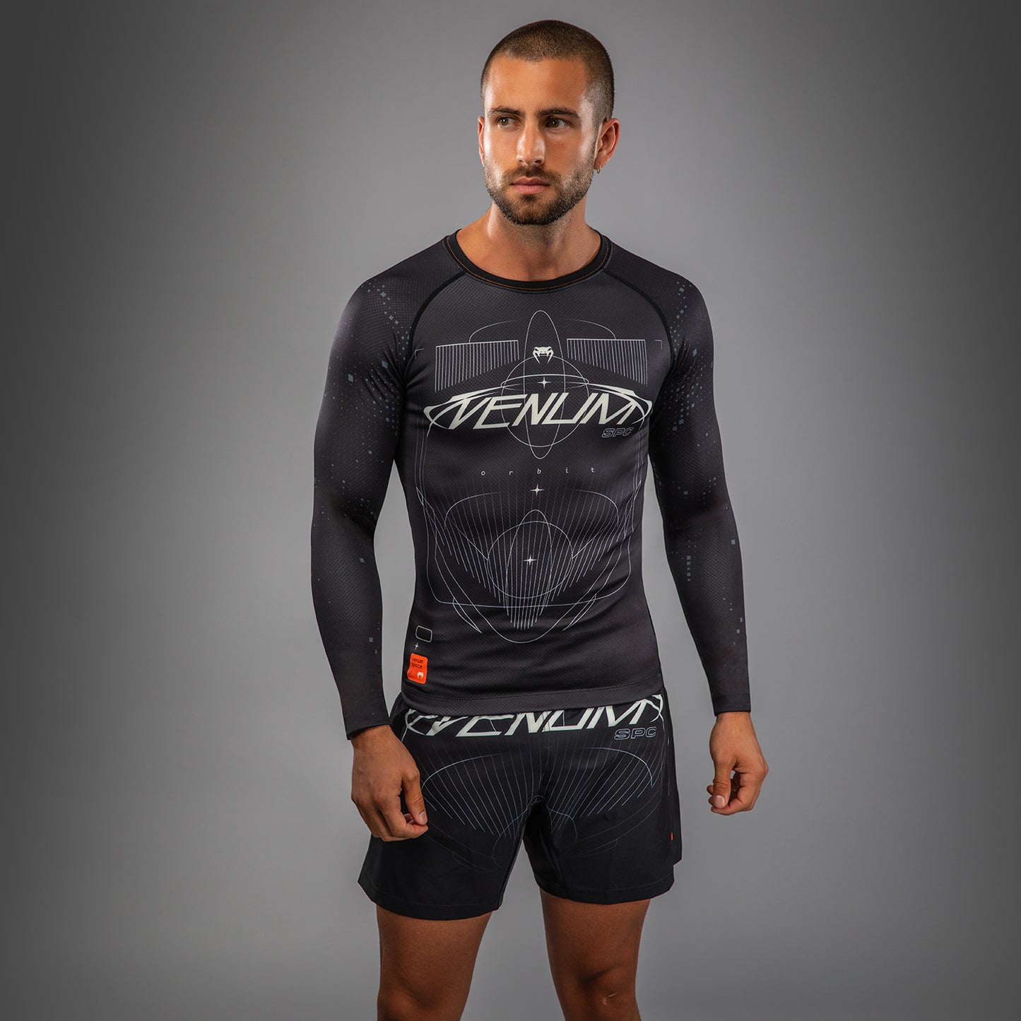 Venum Eclipse Long Sleeve Rashguard - Black/Ivory