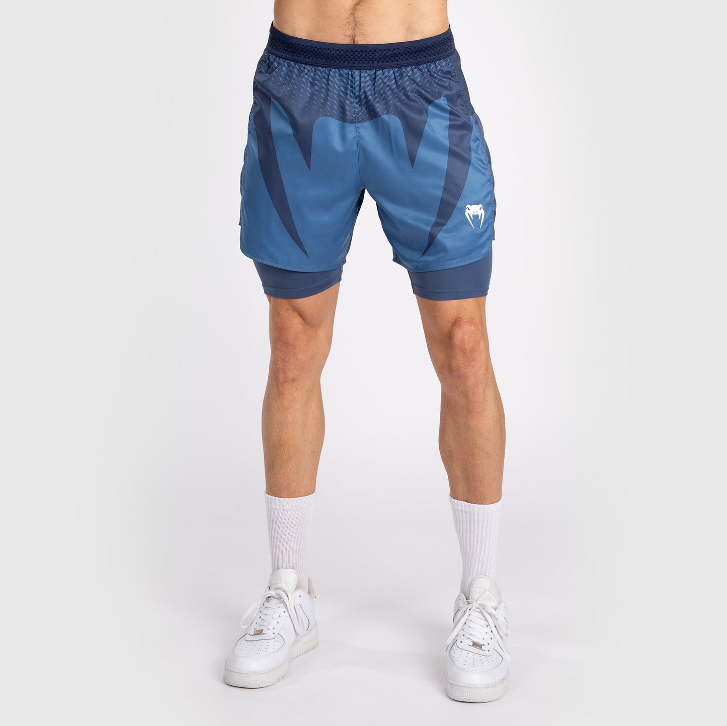 Venum Attack Men's Fight Shorts - Navy Blue