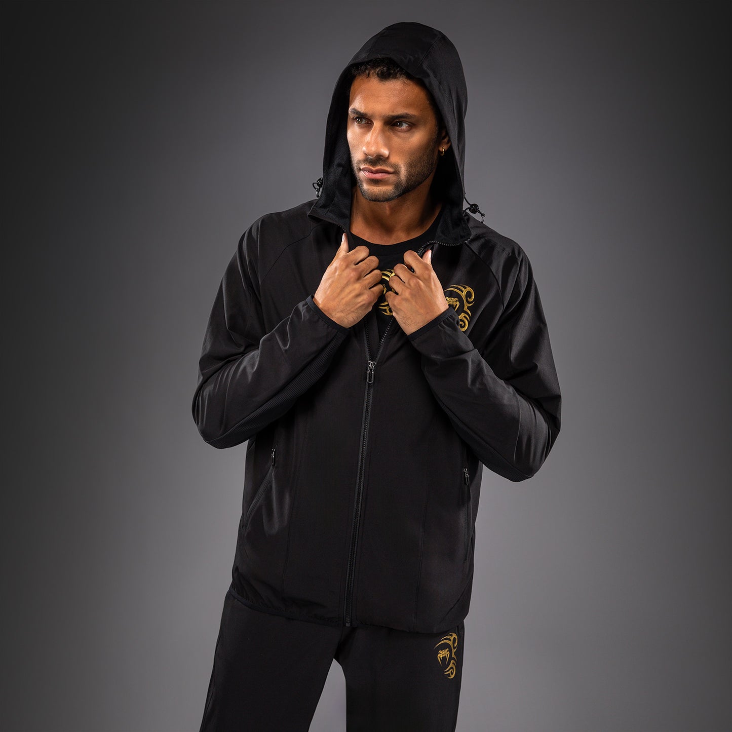 Venum x Mike Tyson Tiger Track Jacket - Black/Gold  product-type_Jackets Venum
