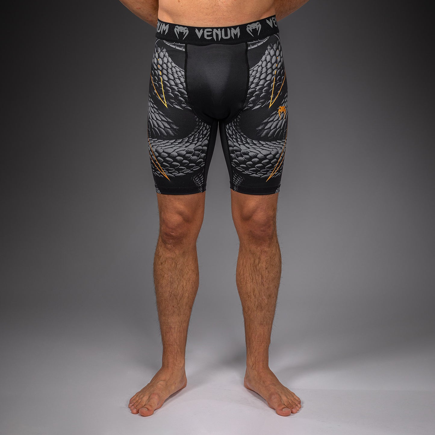 Venum Matupa Vale Tudo Shorts - Black/Grey/Gold  product-type_Compression shorts Venum