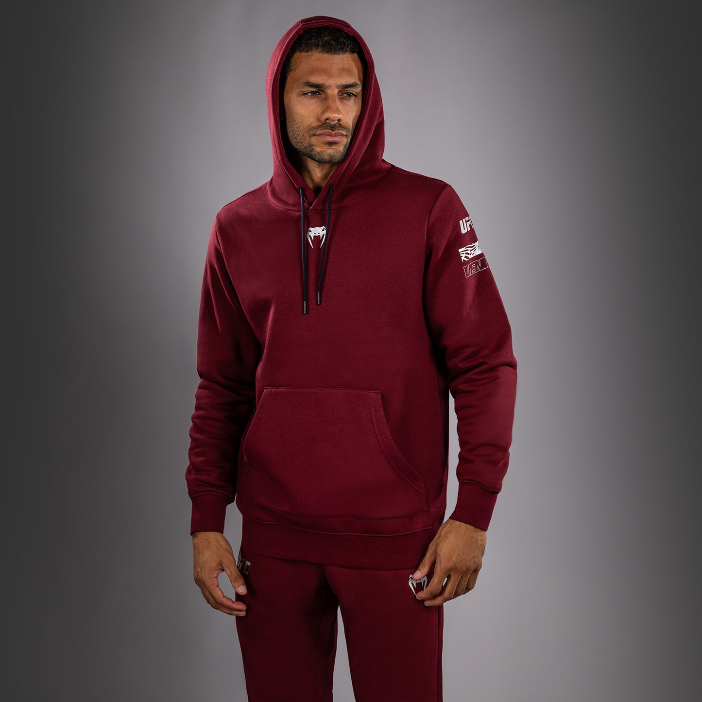 Men's UFC Zenith by Venum Burgundy Authentic Fight Week Pullover Hoodie  product-type_Sweatshirts Venum