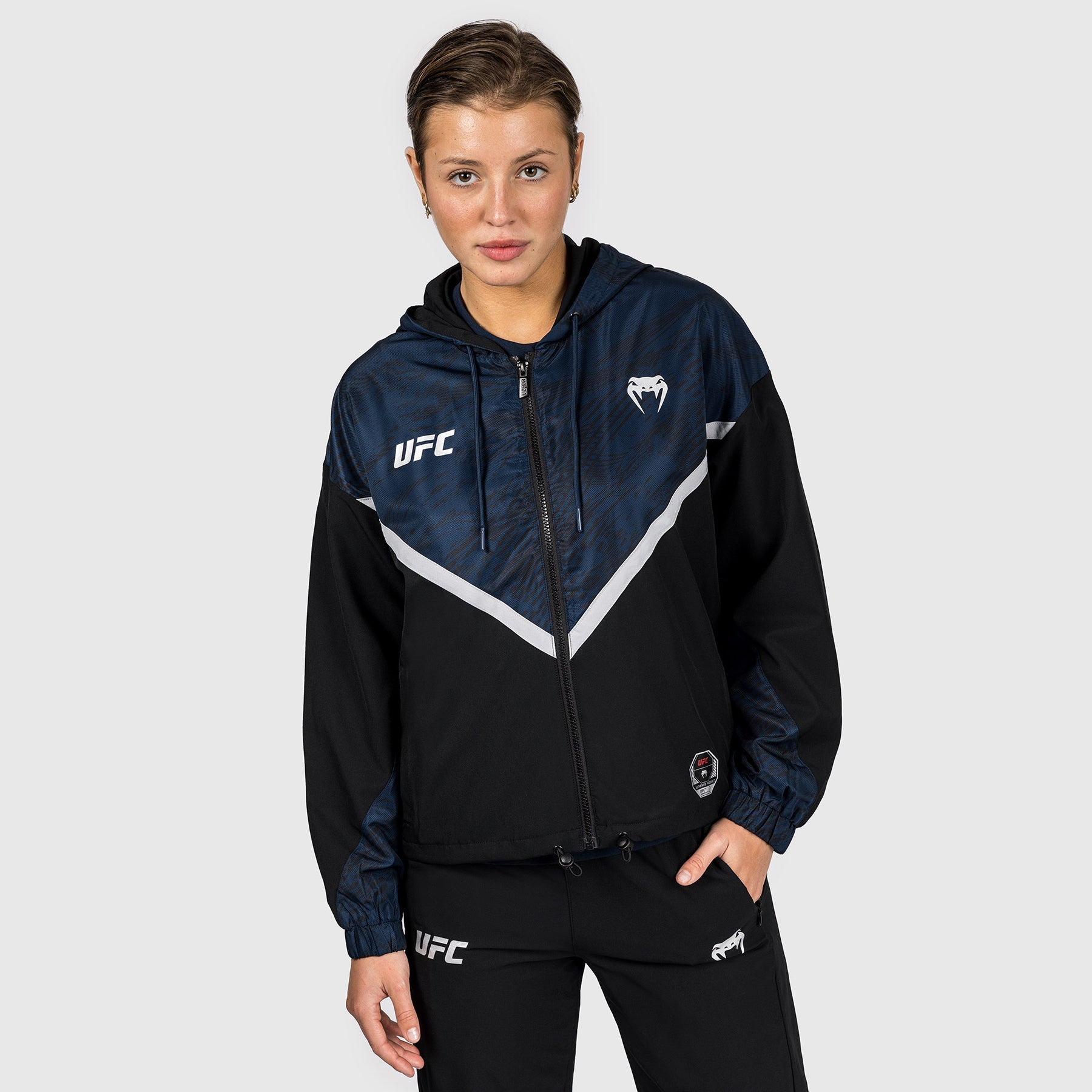 UFC Fusion by Venum Fight Week Women's Zip Hoodie - Oceanic Blue