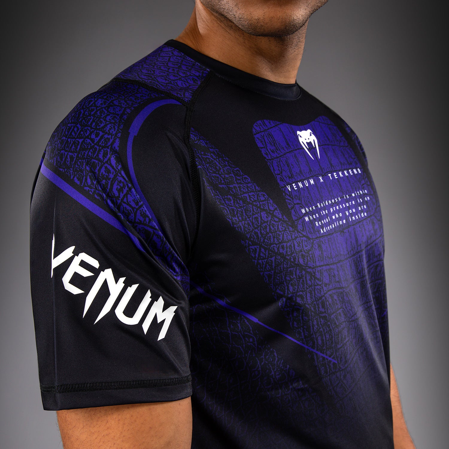 Venum x TEKKEN 8 Dry-Tech T-Shirt - Kazuya - Black/Purple - Venum