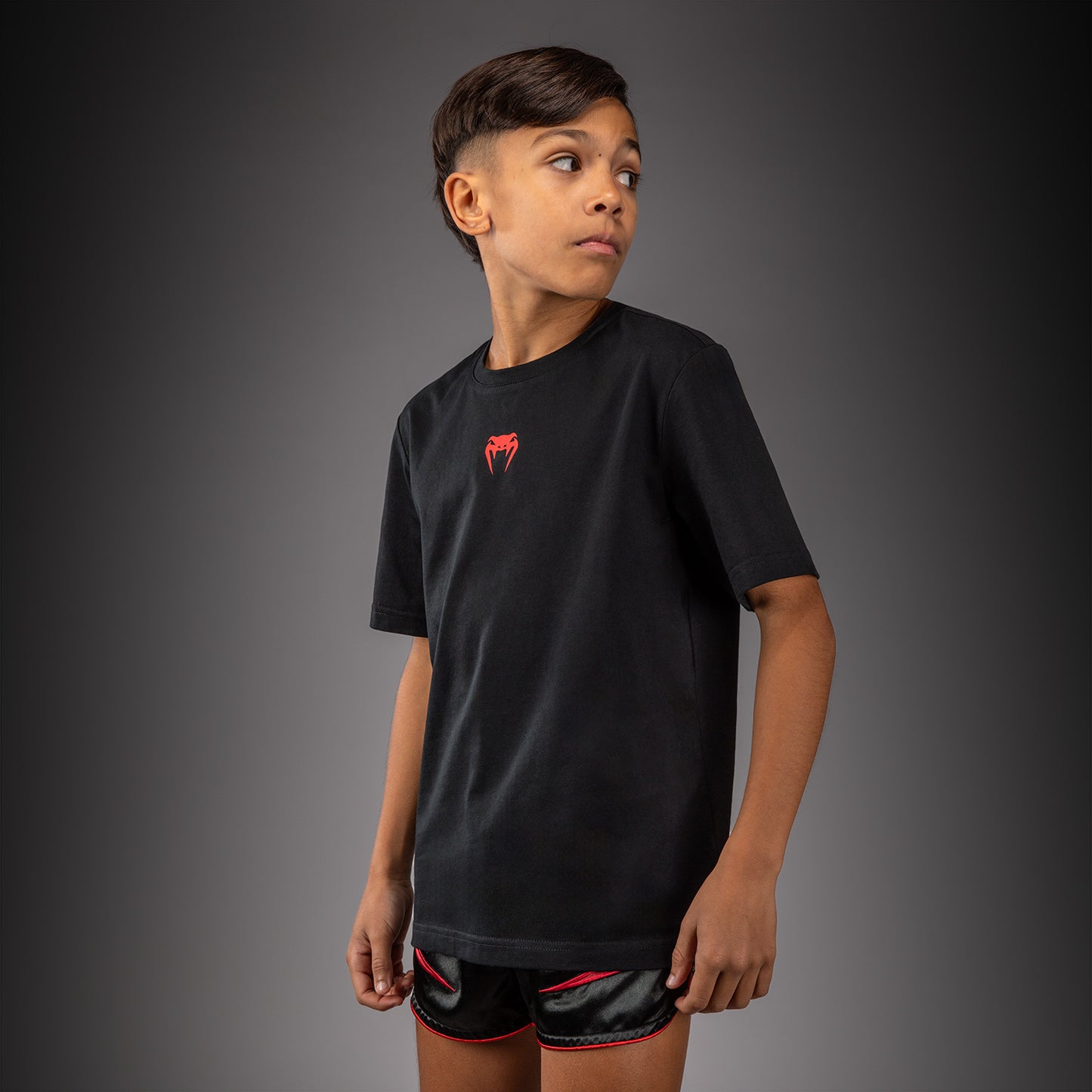 Venum Attack Kids Cotton T-Shirt - Black/Red  product-type_T-Shirts Venum