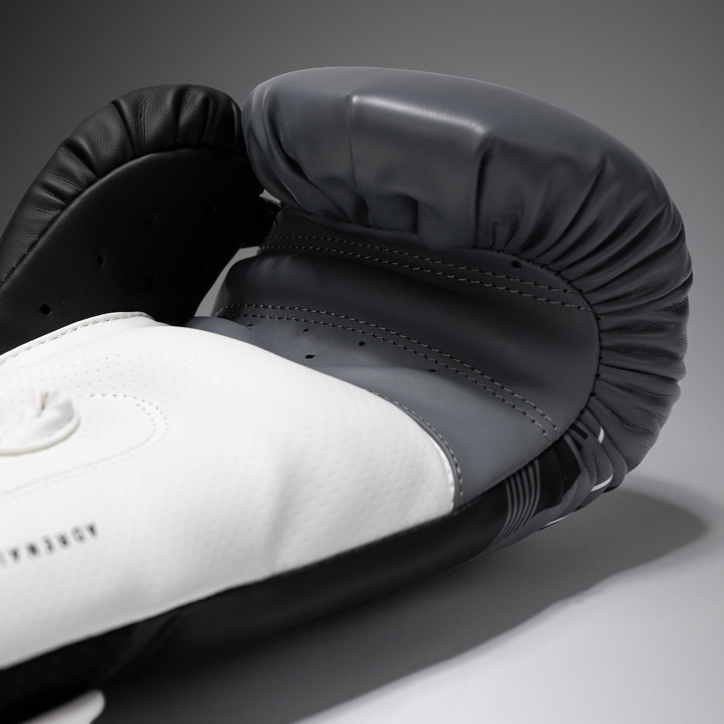 Venum Adrenaline Boxing Gloves - Black/Silver Grey