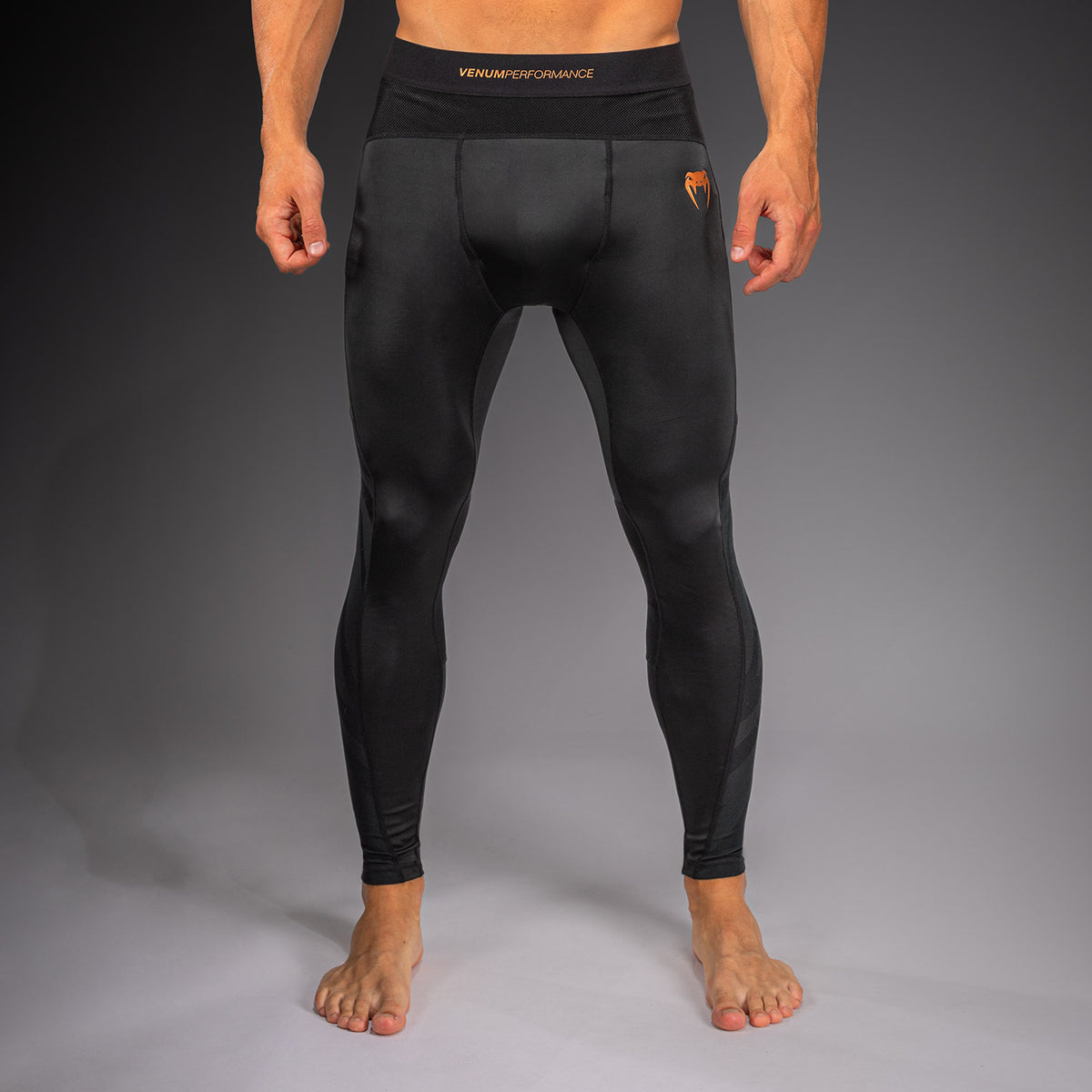 Venum G-Fit Revolution Spats - Black/Copper  product-type_Compression Pants Venum