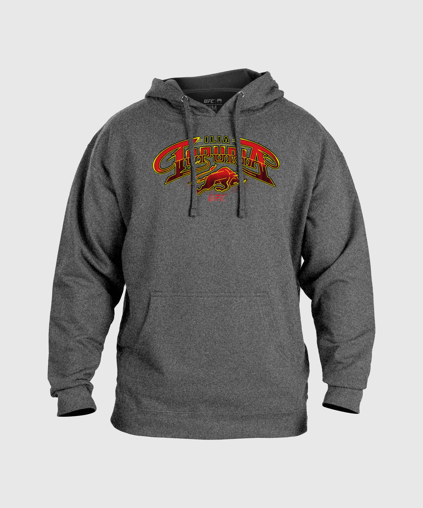 Men's UFC Unrivaled by Venum Heather Grey Ilia Topuria Hoodie