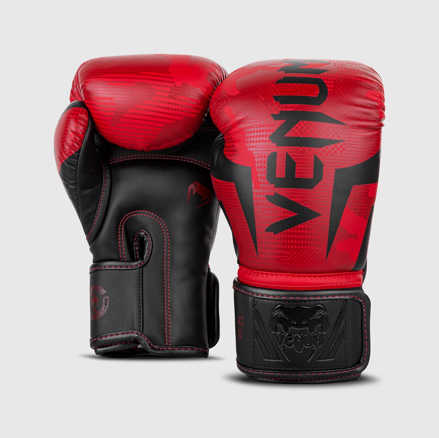 Venum Elite Boxing Gloves - Red/Camo