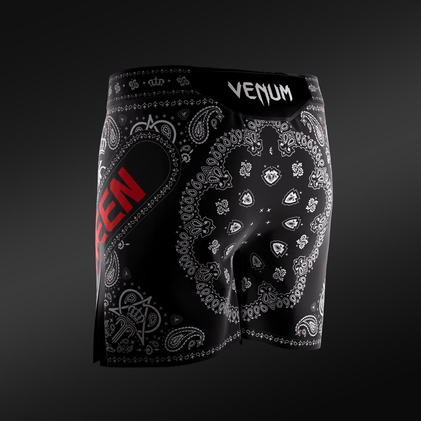 Men’s UFC Adrenaline Unrivaled by VENUM Black King Green Short Fit Fight Short  product-type_MMA Shorts Venum
