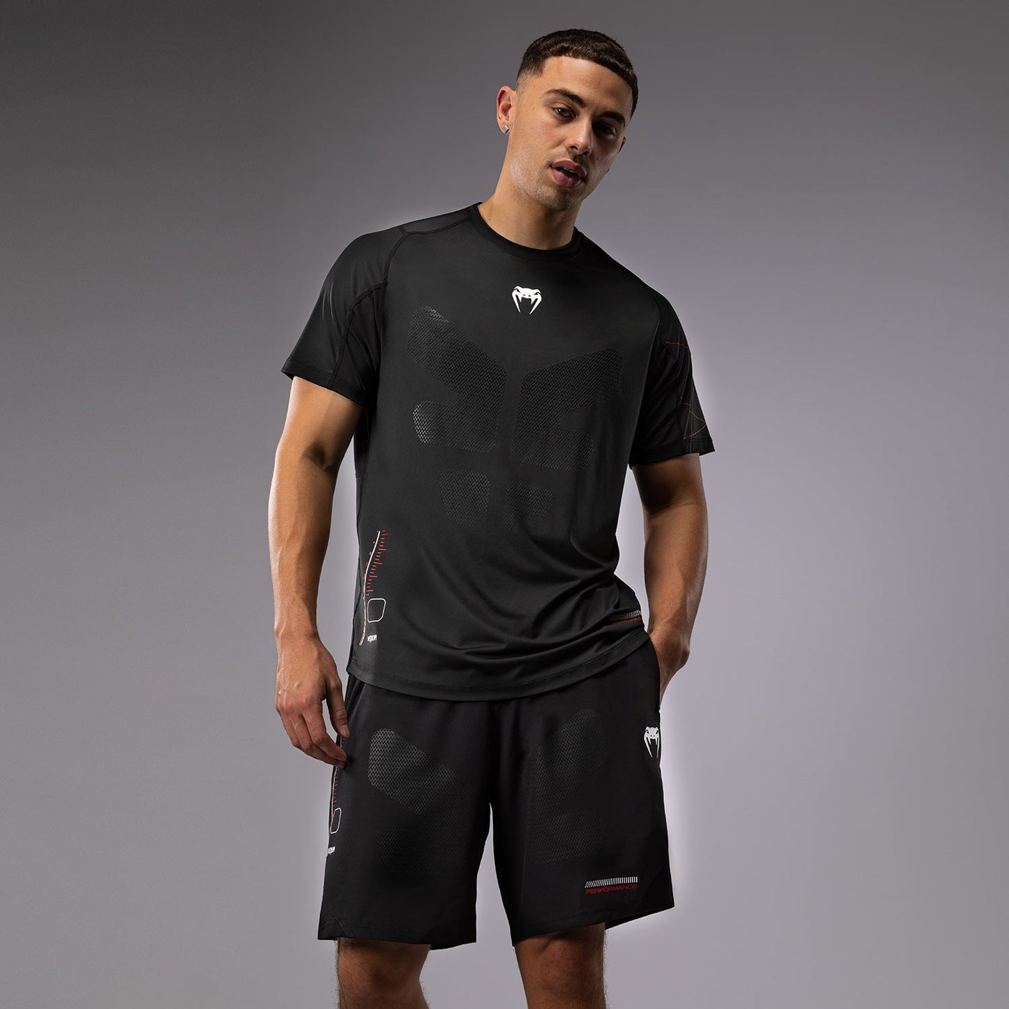 Venum Tactical XT Men's Dry Tech - Black/Fire Red