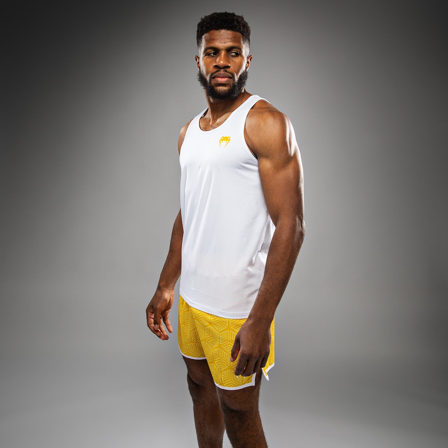 Venum Octane Tank Top - White/Vibrant Yellow