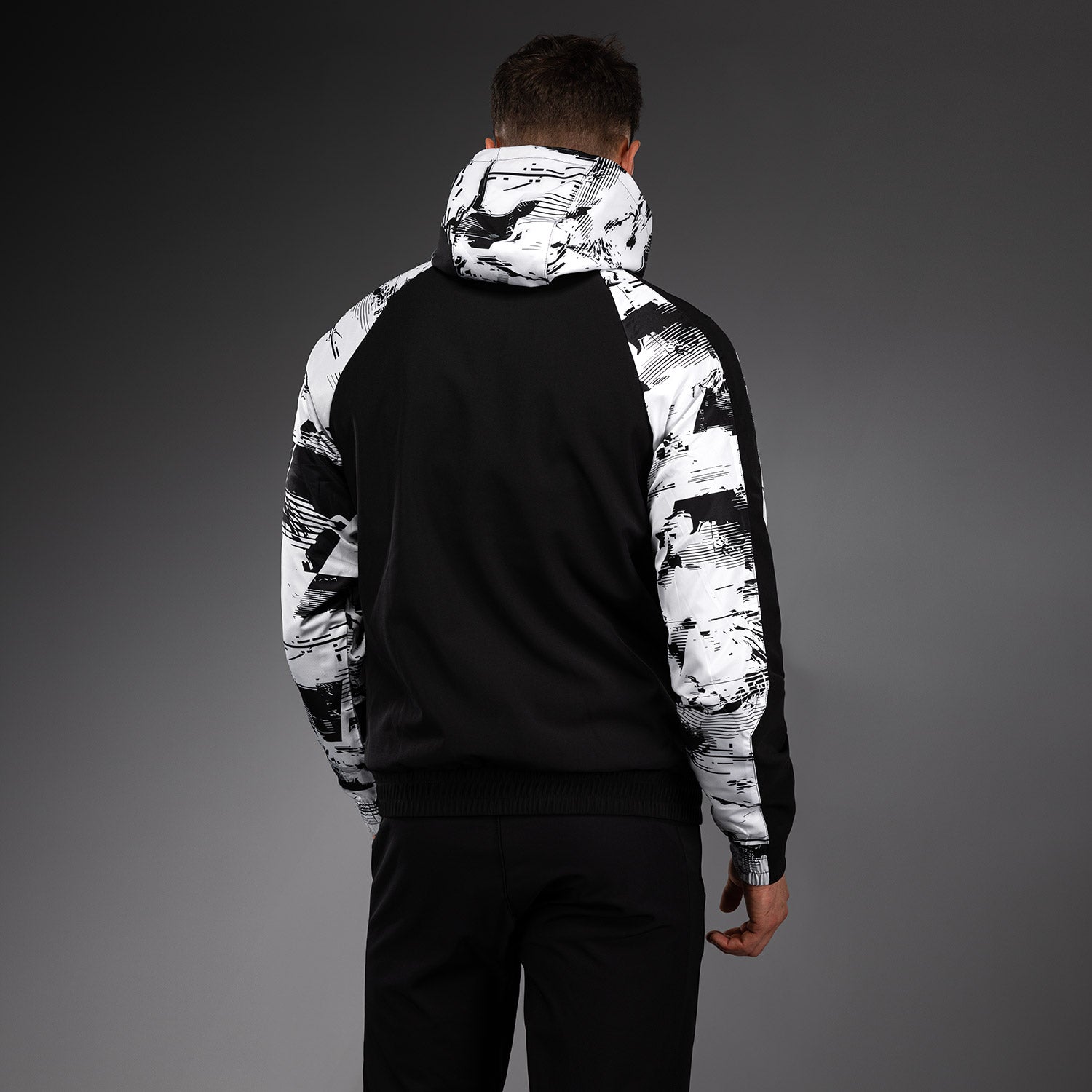 m.u japoness 凸凹リバーシブルスウェット （White×Black） Men's UFC Zenith by Venum White Authentic Fight Week Zip Hoodie