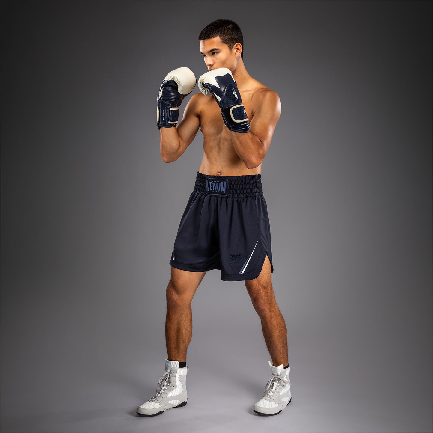 Venum G-Core Boxing Shorts - Navy Blue/White  product-type_Boxing shorts Venum