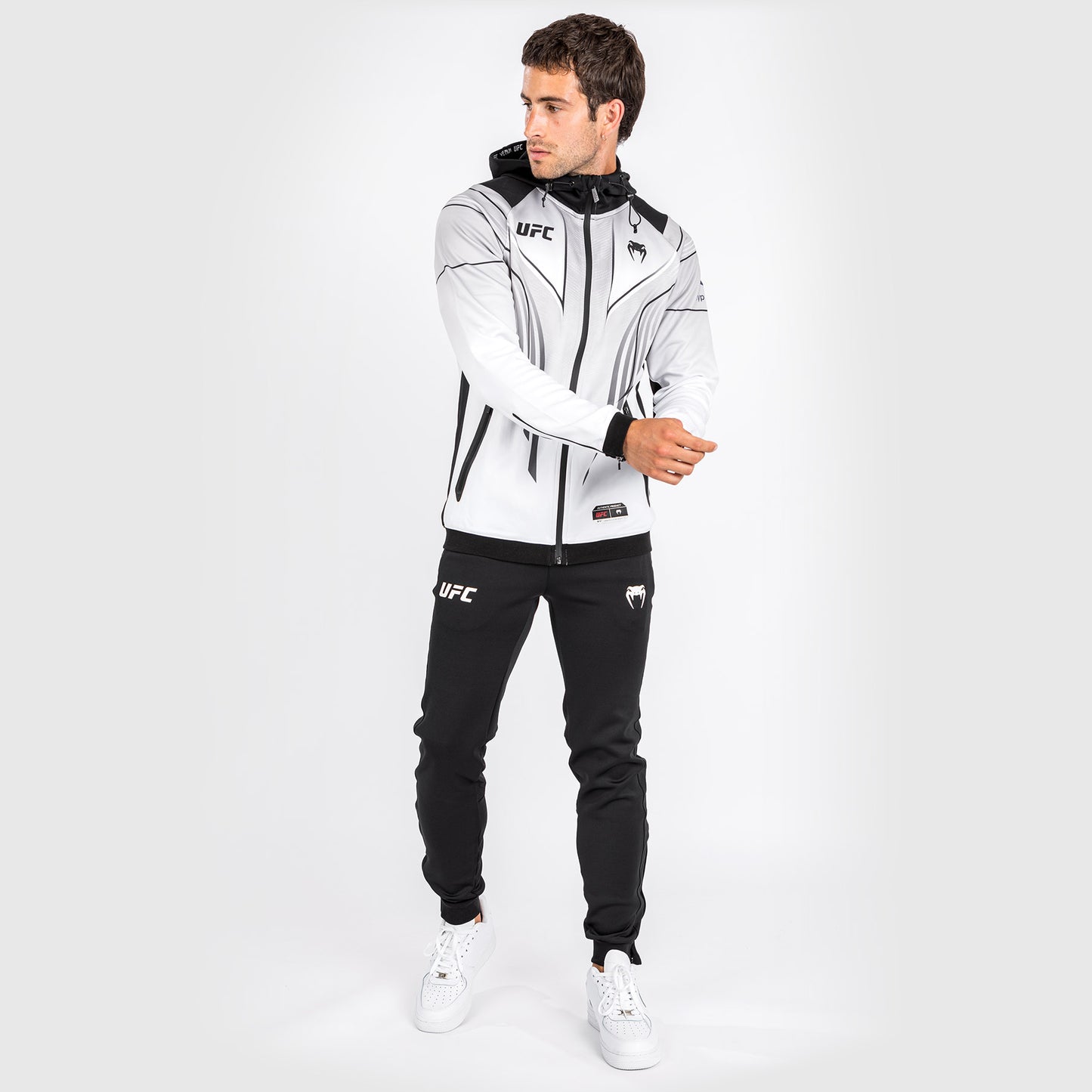 UFC Venum Authentic Fight Night 2.0 Kit by Venum Men's Walkout Hoodie - White