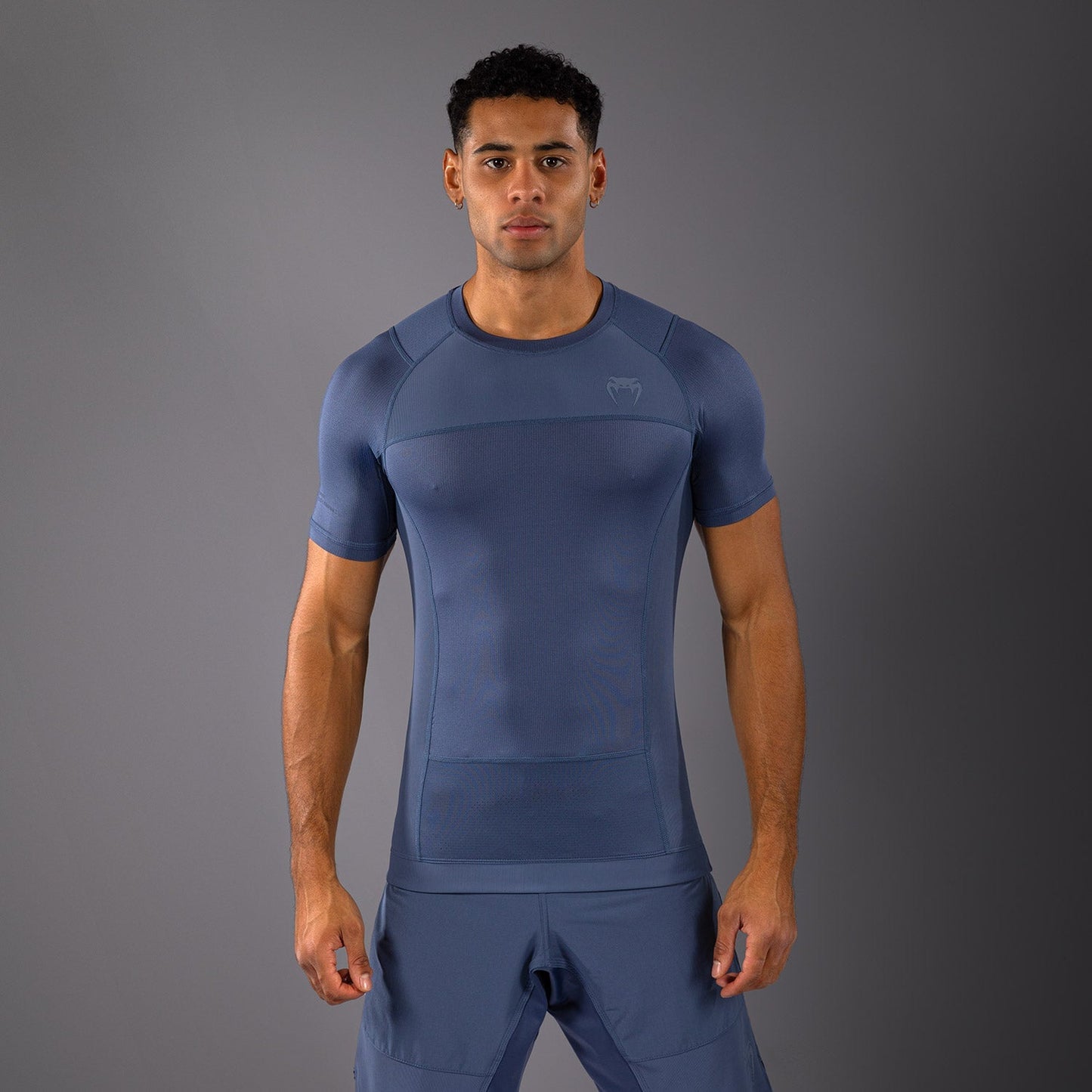 Venum G-Fit Air Men's Short Sleeve Rashguard - Foggy Blue