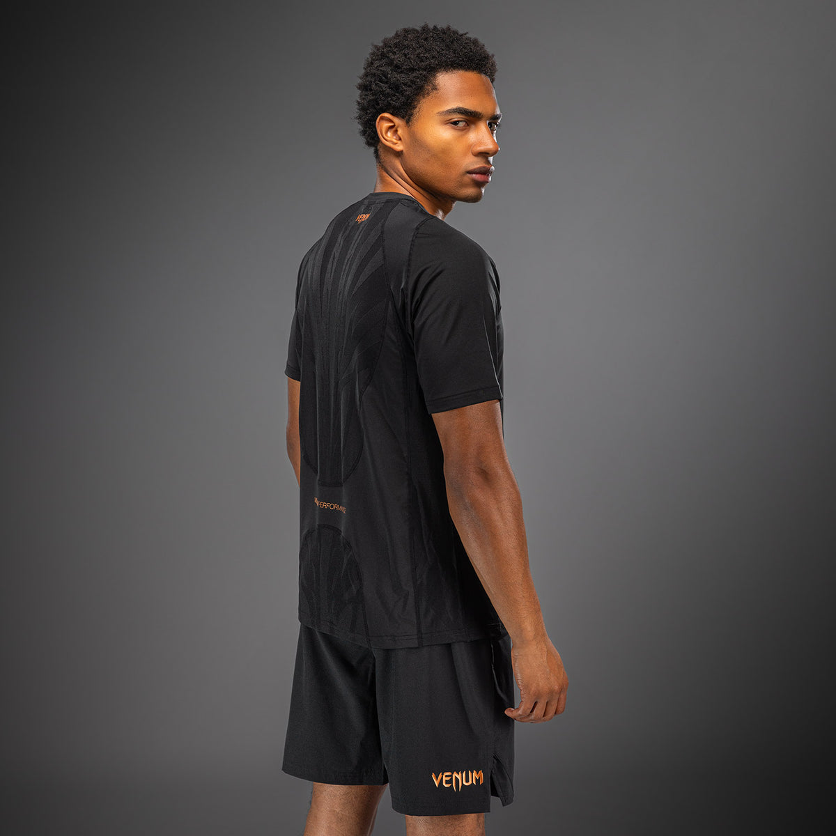 Venum G-Fit Revolution Dry Tech T-Shirt - Black/Copper  product-type_Dry Tech T-Shirts Venum