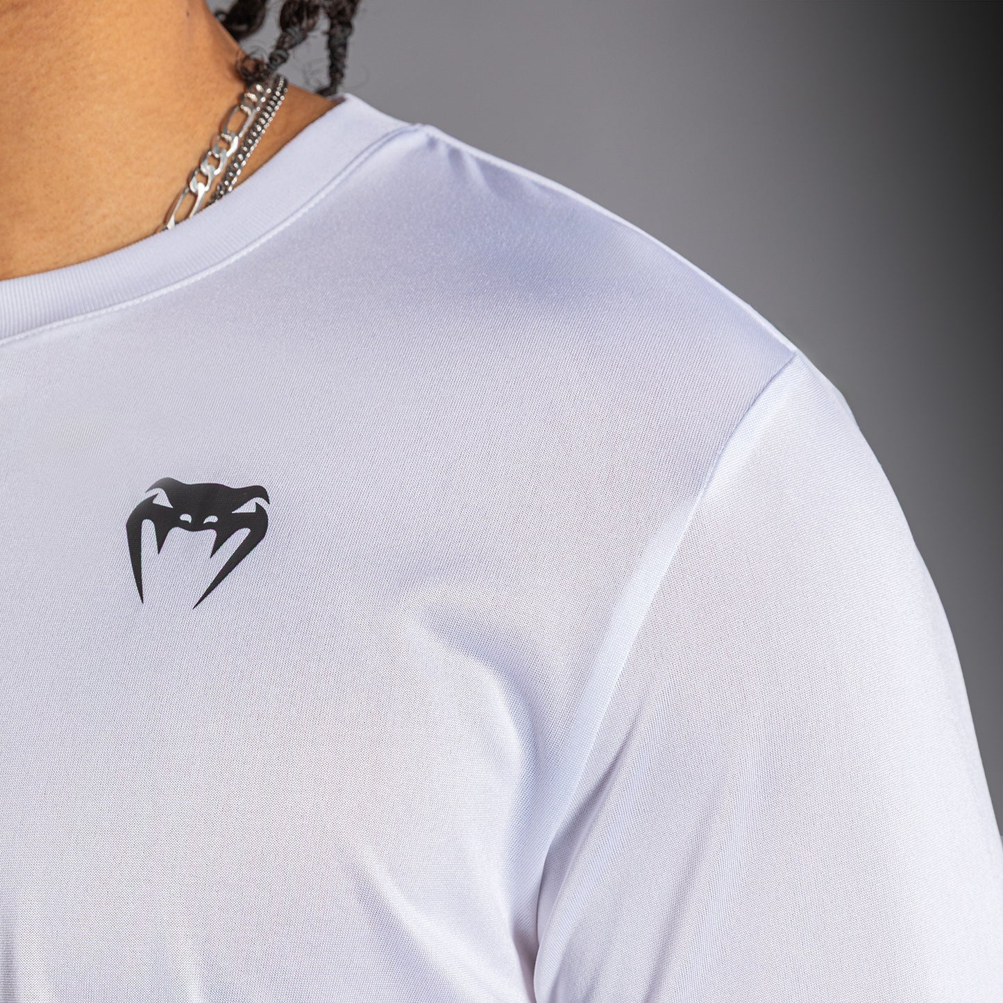 Venum Lineup Performance Long Sleeve T-Shirt - White/Black  product-type_Dry Tech T-Shirts Venum