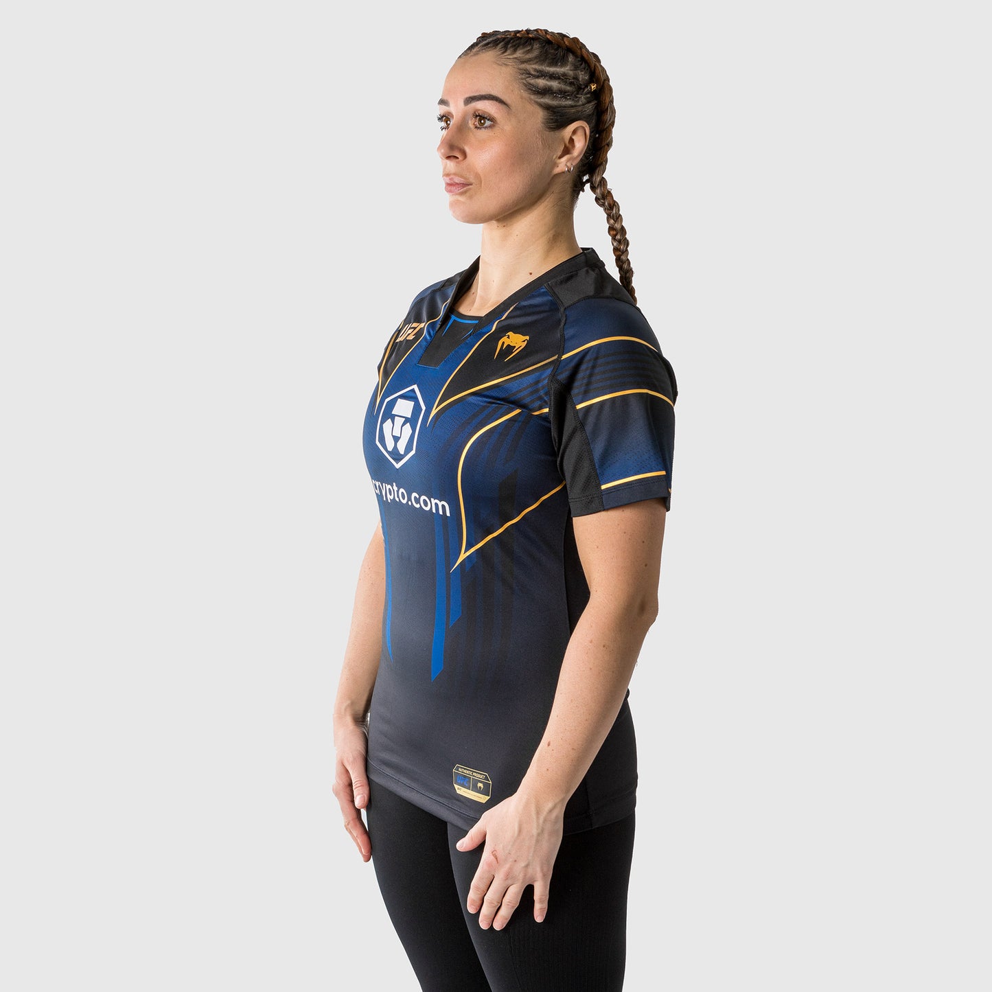 Ufc Personalized Authentic Fight Night 2.0 Kit By Venum Women's Walkout Jersey - Midnight Edition - Champion