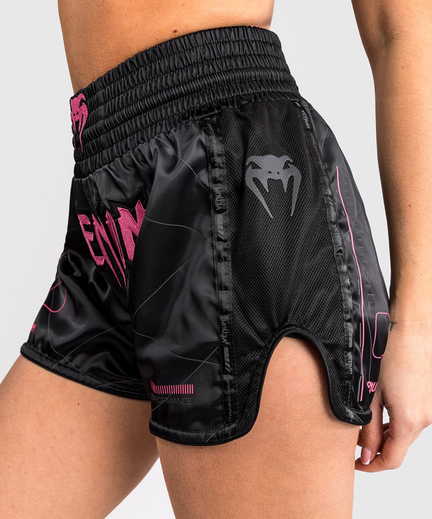 Venum Tactical XT Muay Thai Shorts - Black/Storm Grey