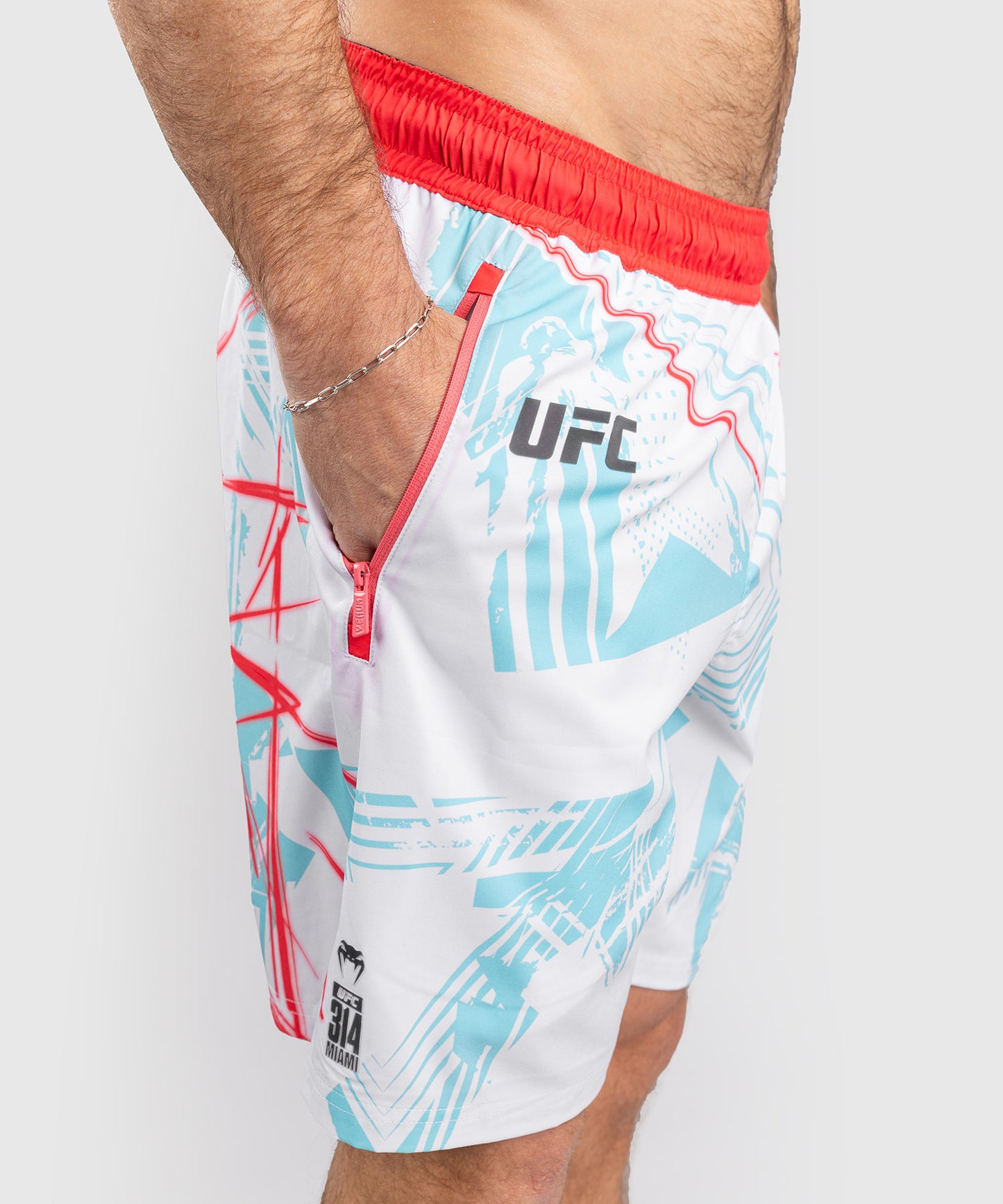 Men’s UFC Fusion By Venum Miami Edition White Fight Week Performance Shorts