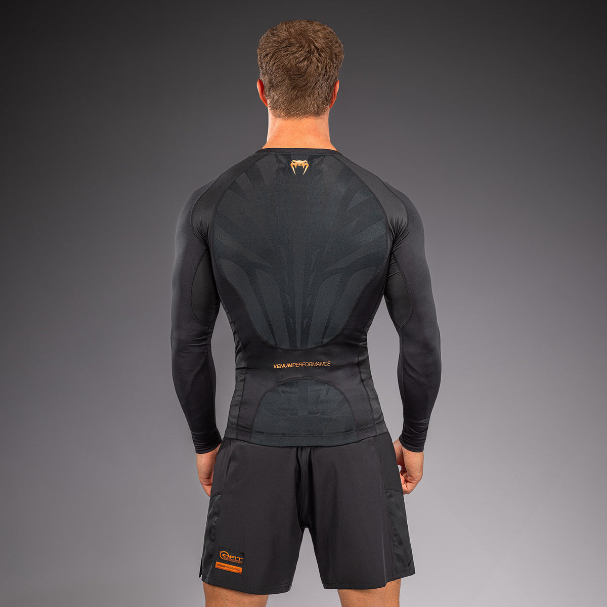 Venum G-Fit Revolution Long Sleeve Rashguard - Black/Copper  product-type_Compression T-Shirts Venum