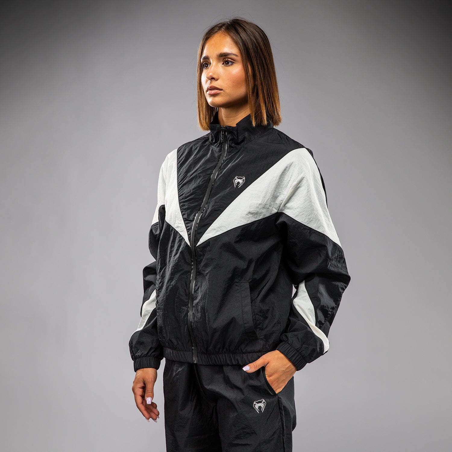 Venum Vectra Women's Track Jacket - Black/White - Venum