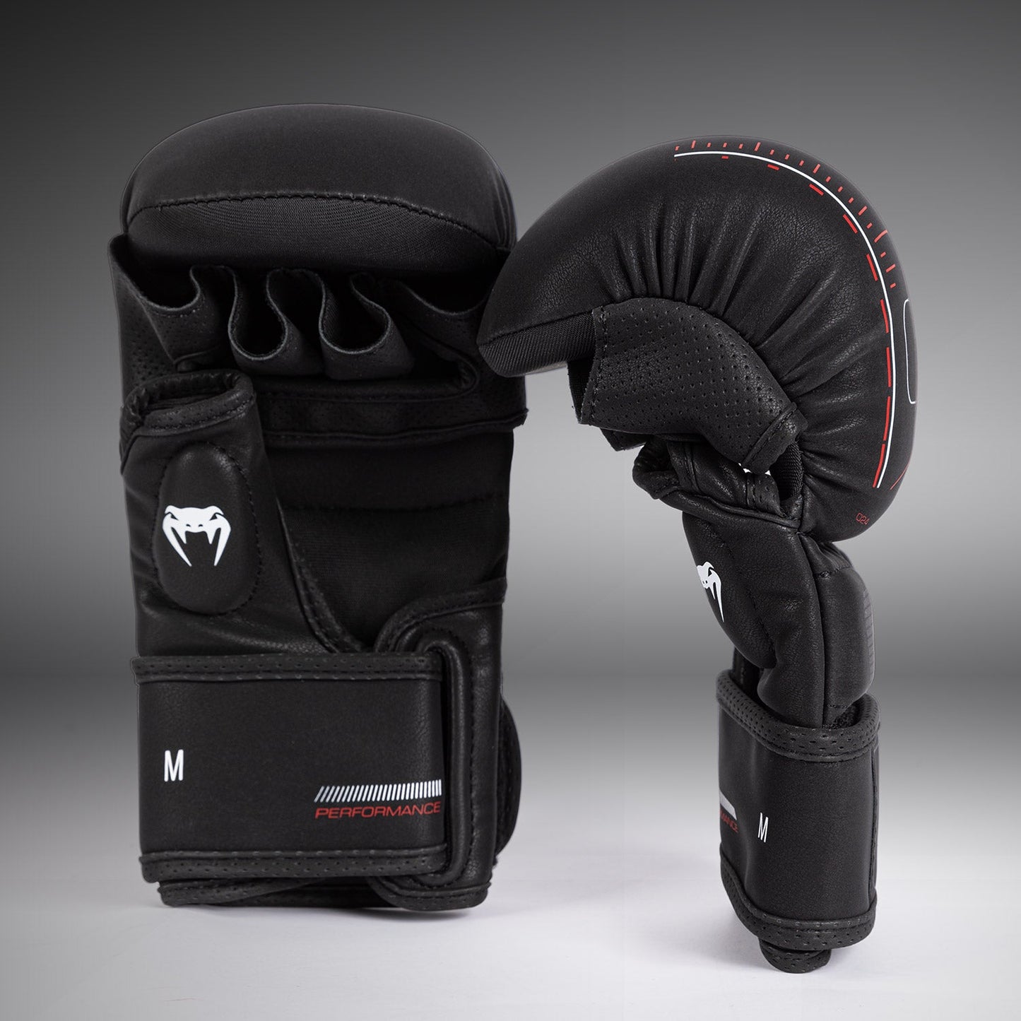 Venum Tactical XT Sparring Gloves - Black/Fire Red