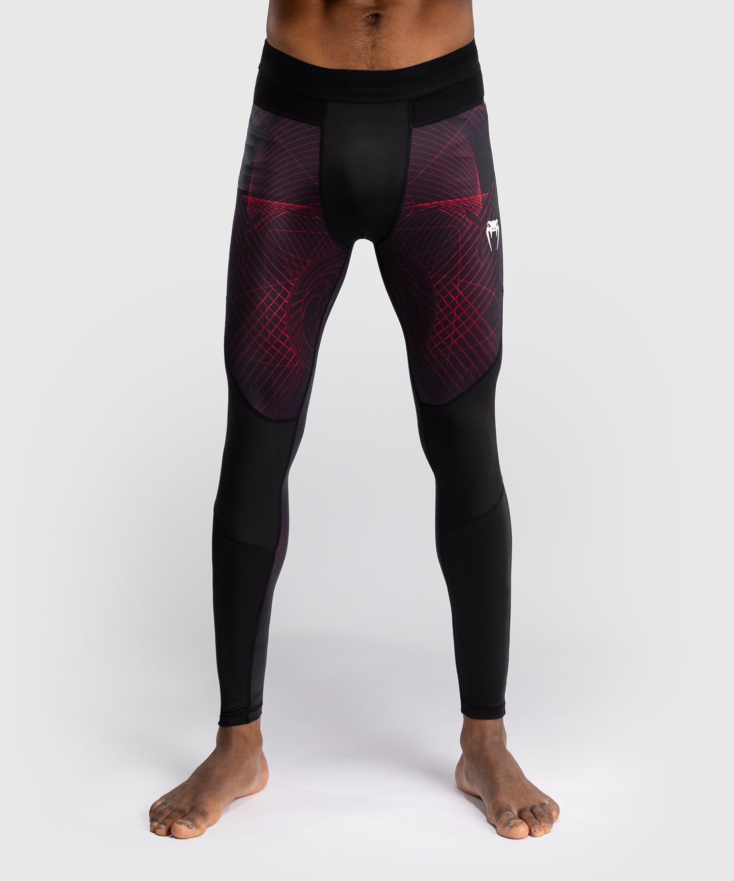 Venum G-Fit Air Men's Spats - Deep Black/Fire Red