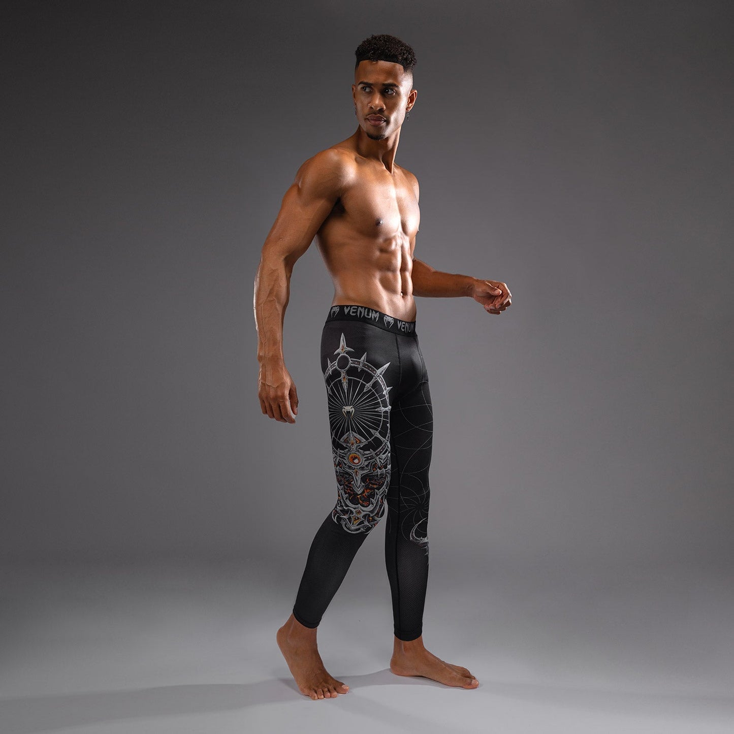 Venum Gladiator 5.0 Men's Spats - Black/Silver