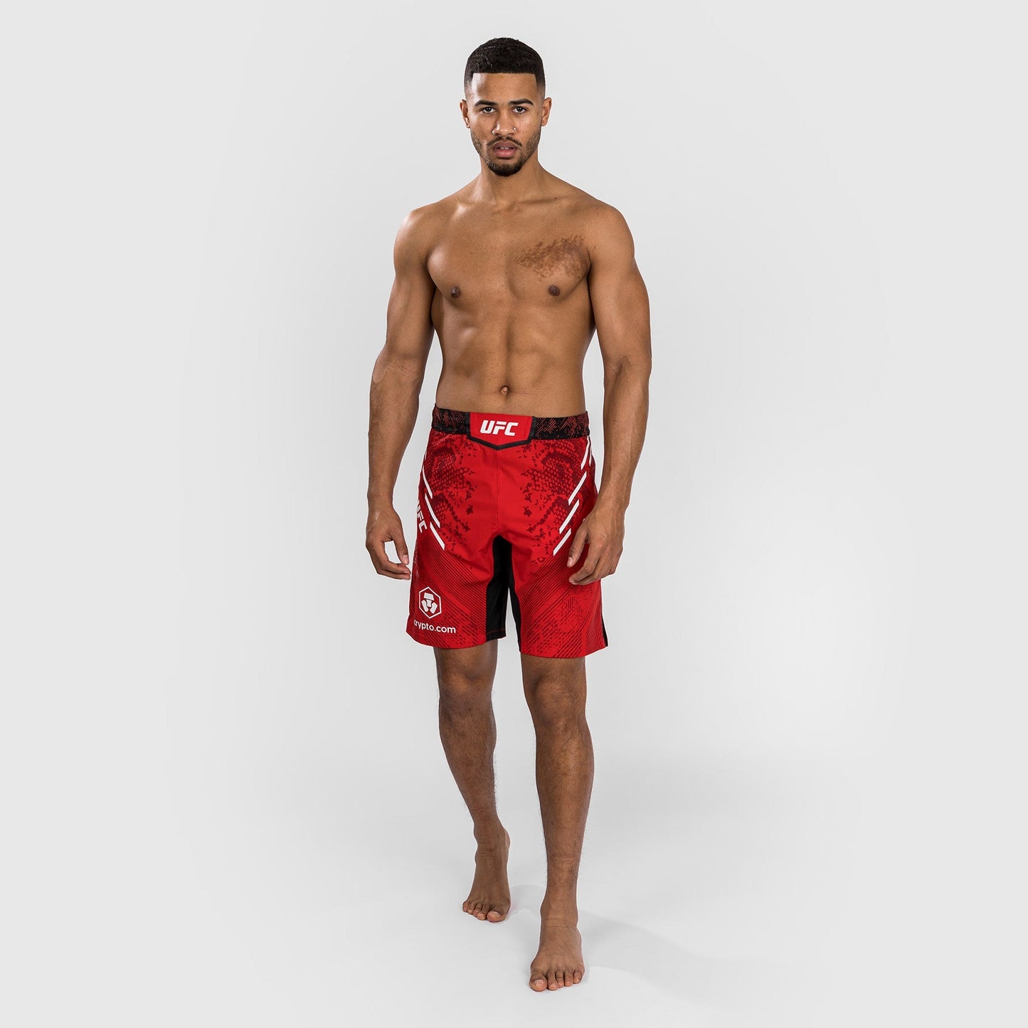 UFC Adrenaline by Venum Personalized Authentic Fight Night Men's Fight Short - Long Fit - Red