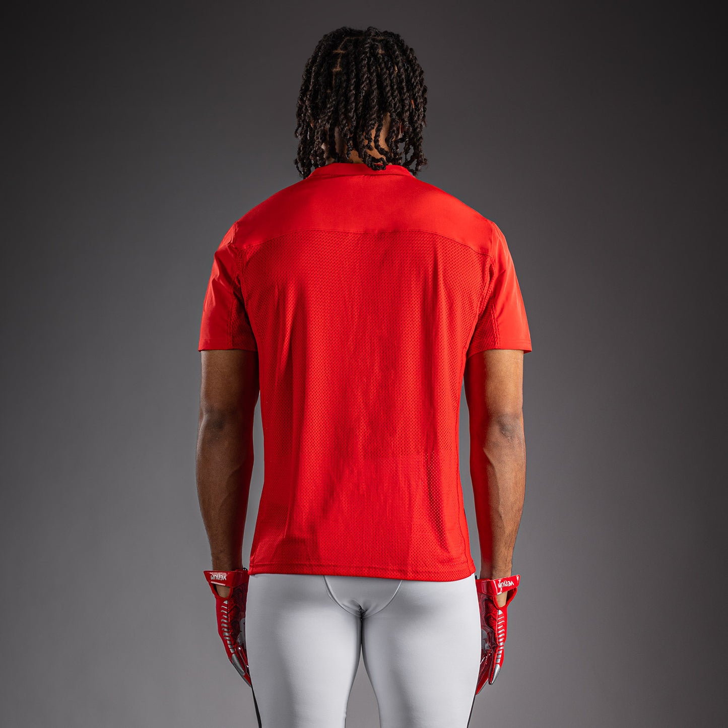 Venum Elite Football Short Sleeve Jersey - Red  product-type_Dry Tech T-Shirts Venum