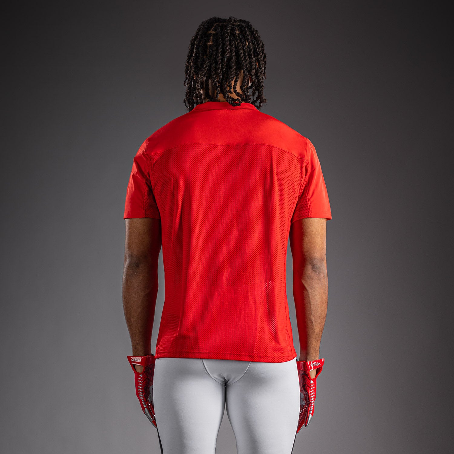 Venum Elite Football Short Sleeve Jersey - Red  product-type_Dry Tech T-Shirts Venum