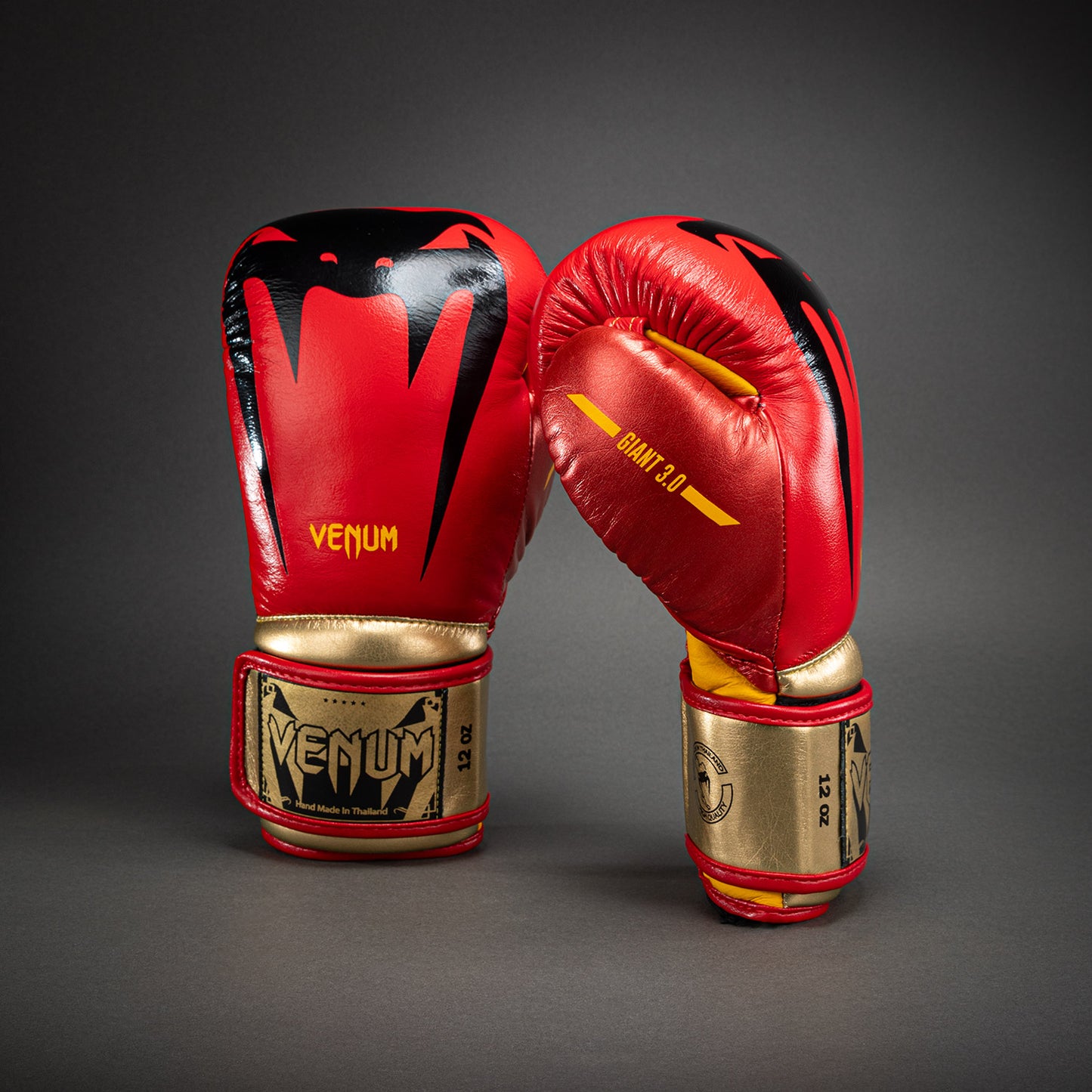 Venum Giant 3.0 Boxing Gloves - Red/Yellow/Gold