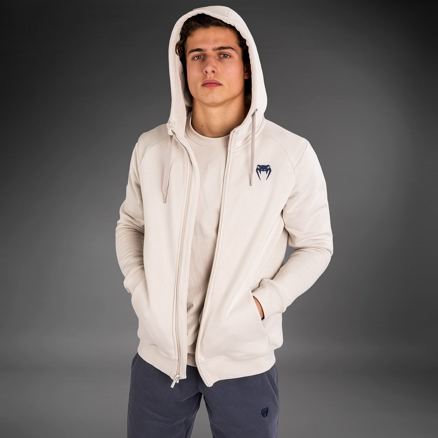 Venum Strikeland  Full Zip Hoodie - Greige