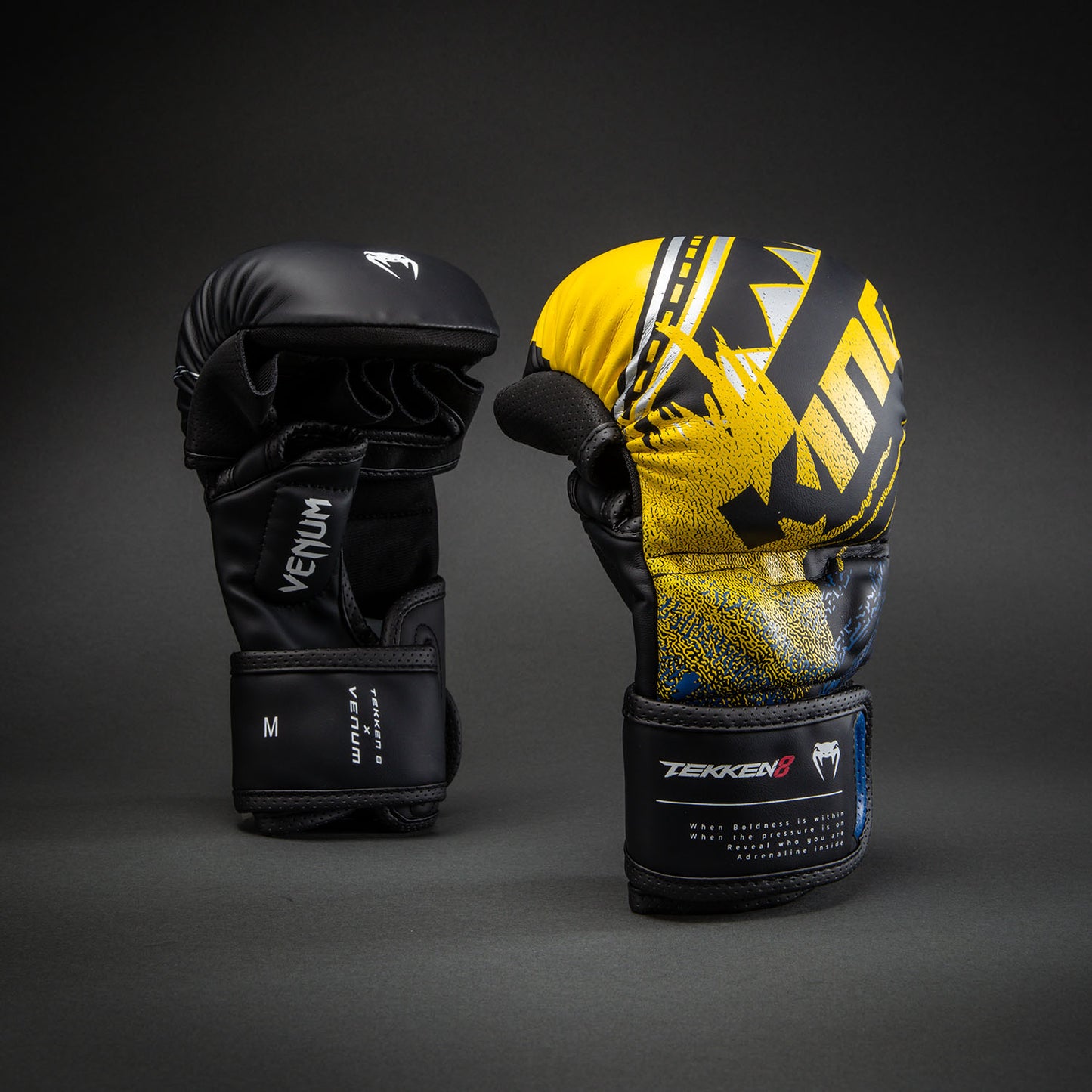 Venum x TEKKEN 8 Sparring Gloves - King - Black/Yellow