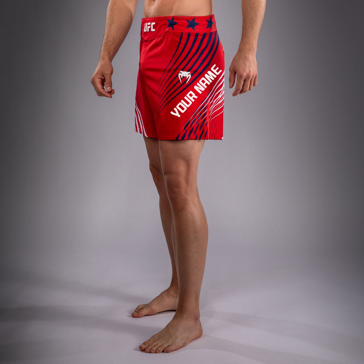 Men's Official UFC Freedom 250 by Venum Red Personalized Authentic Fig