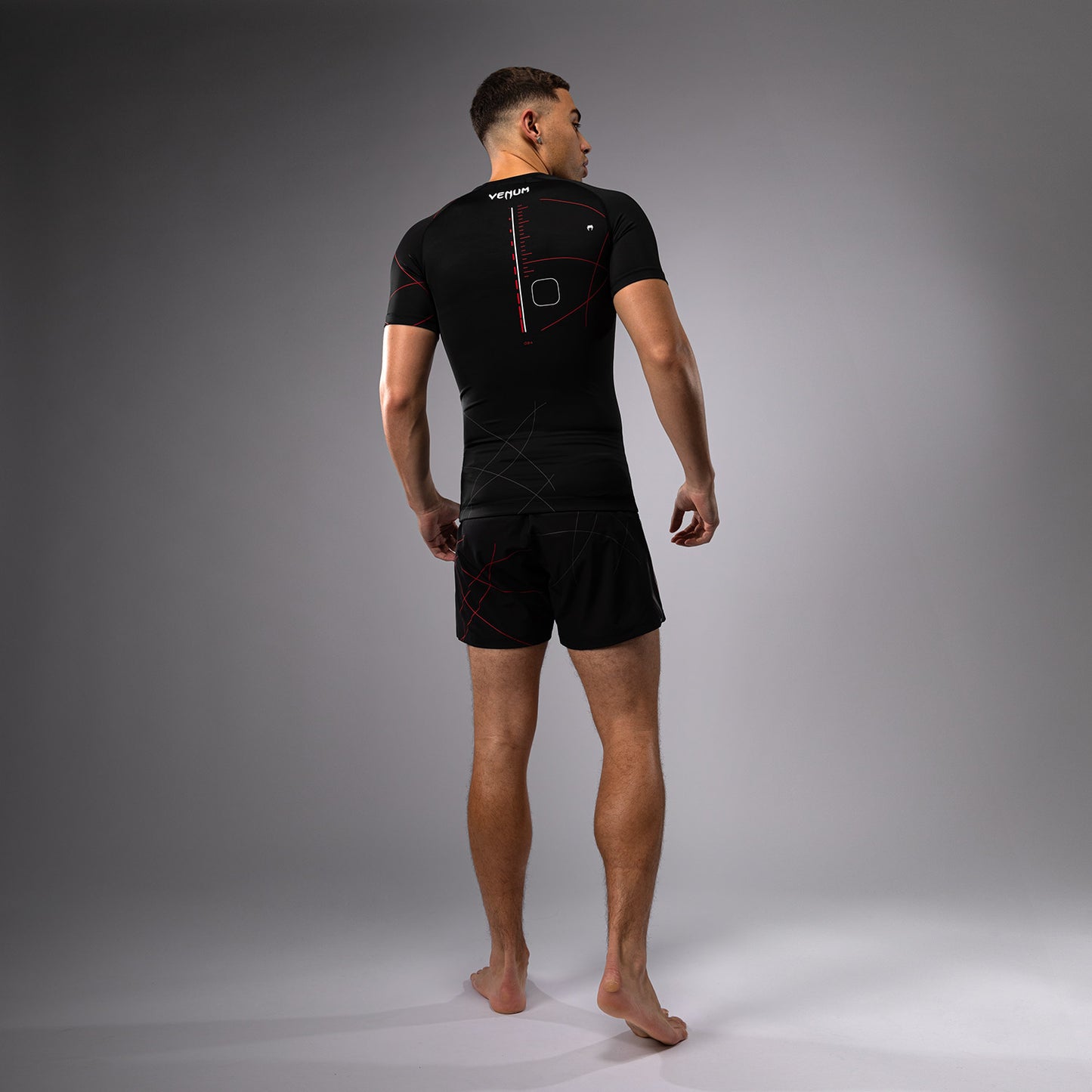 Venum Tactical XT Short Sleeve Rashguard - Black/Fire Red